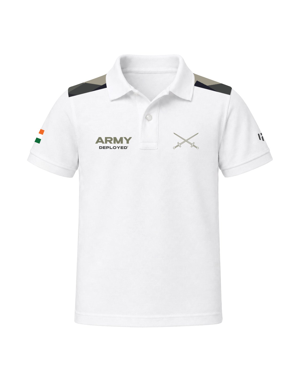 ARMY ORIGIN Kids Polo T-Shirt - White