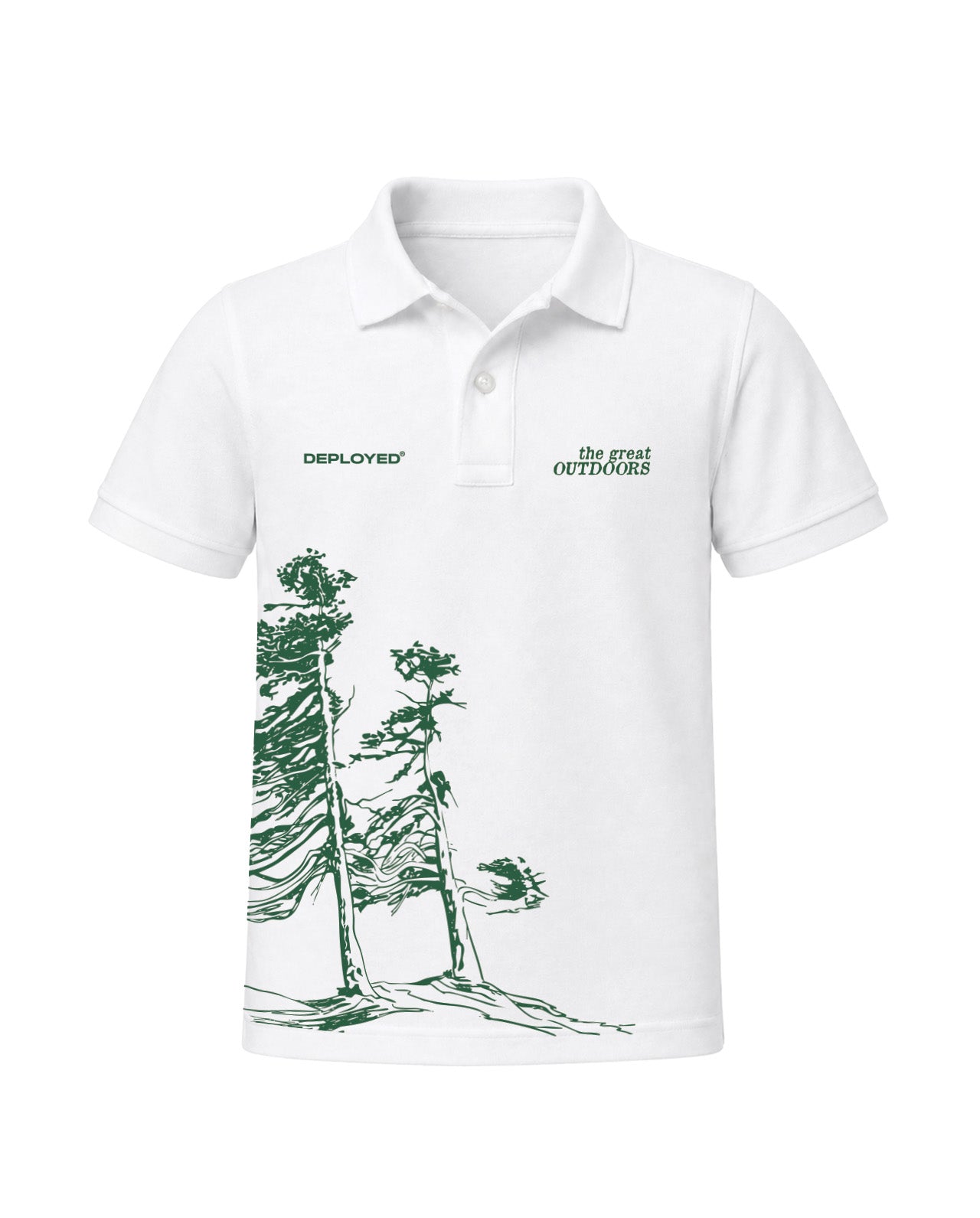 THE GREAT OUTDOORS Kids Polo T-Shirt - White