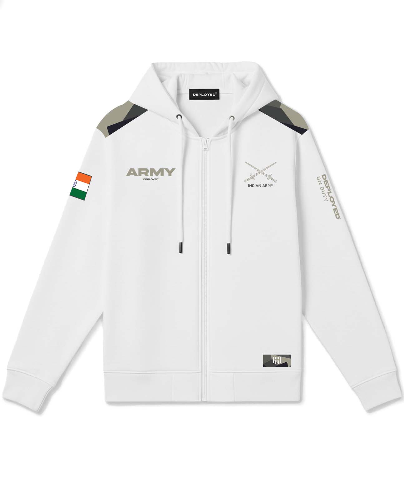 Army Deployed Zipper Hoodie