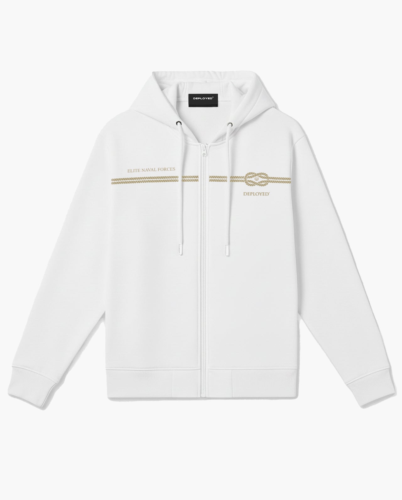 Square Knot Zipper Hoodie