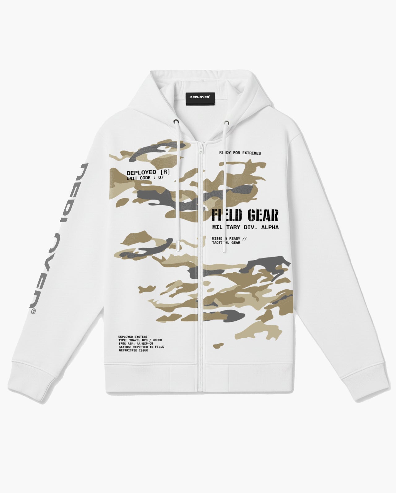 Field Gear Zipper Hoodie