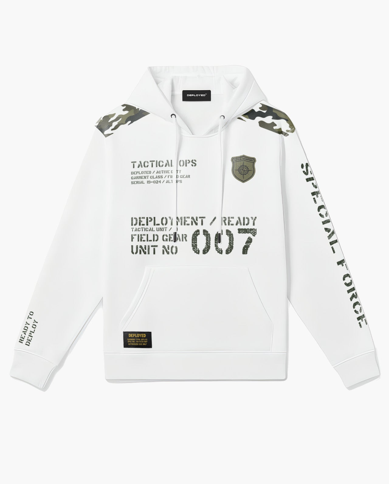 Unit 007 Camo Snow Soft Premium Hoodie