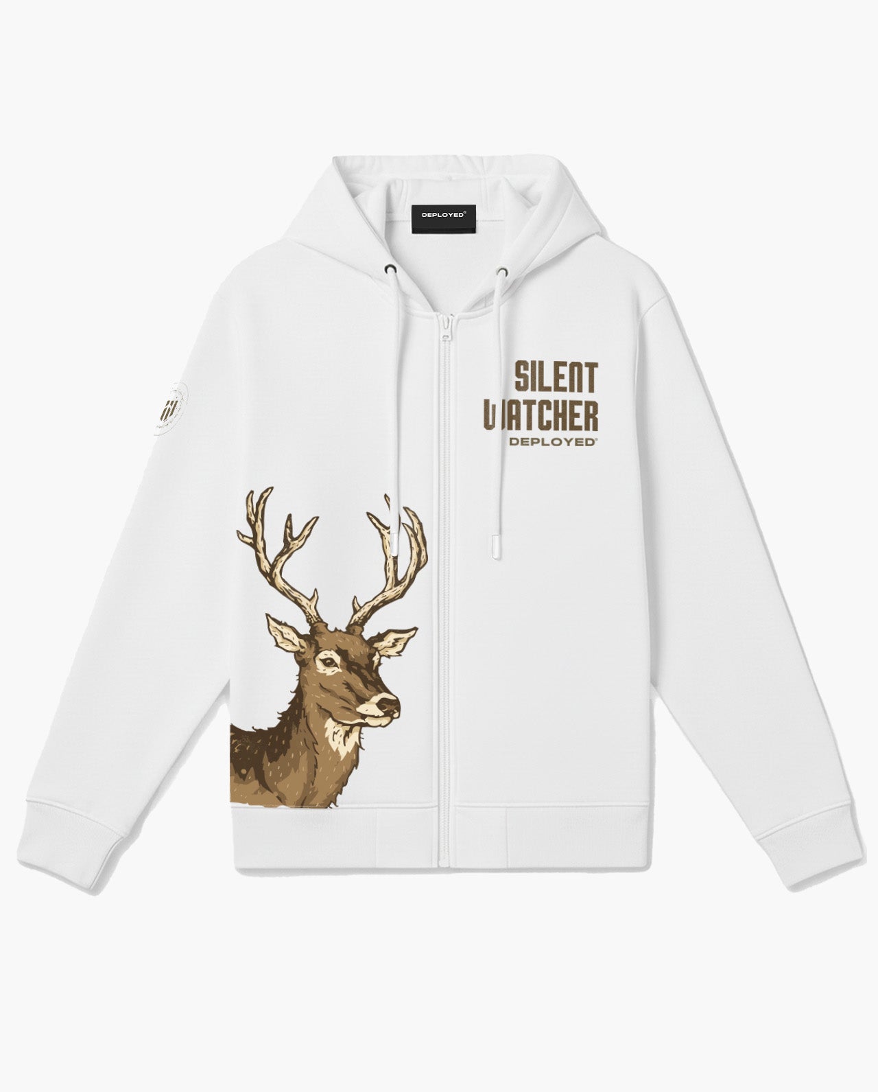 Silent Watcher Zipper Hoodie