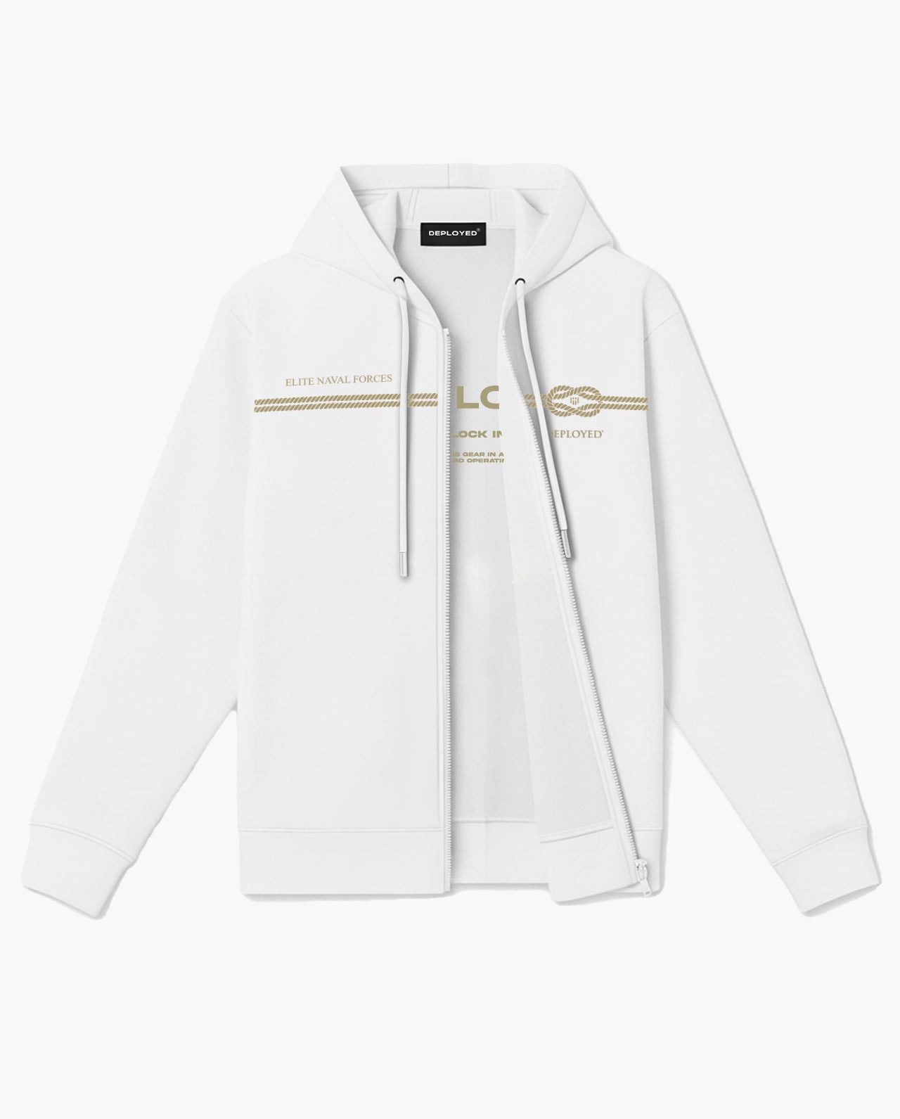 Square Knot Zipper Hoodie