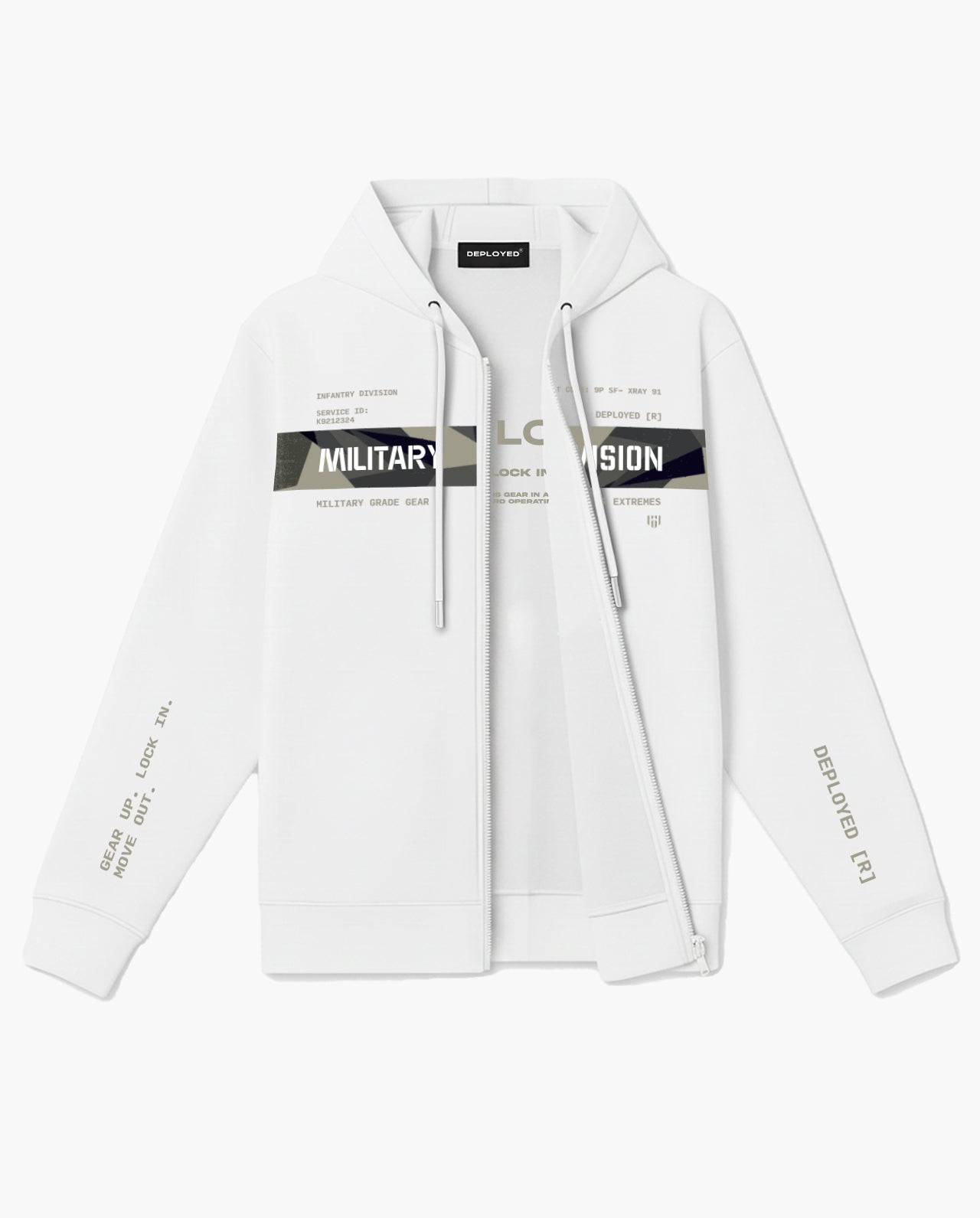 Military Division Zipper Hoodie