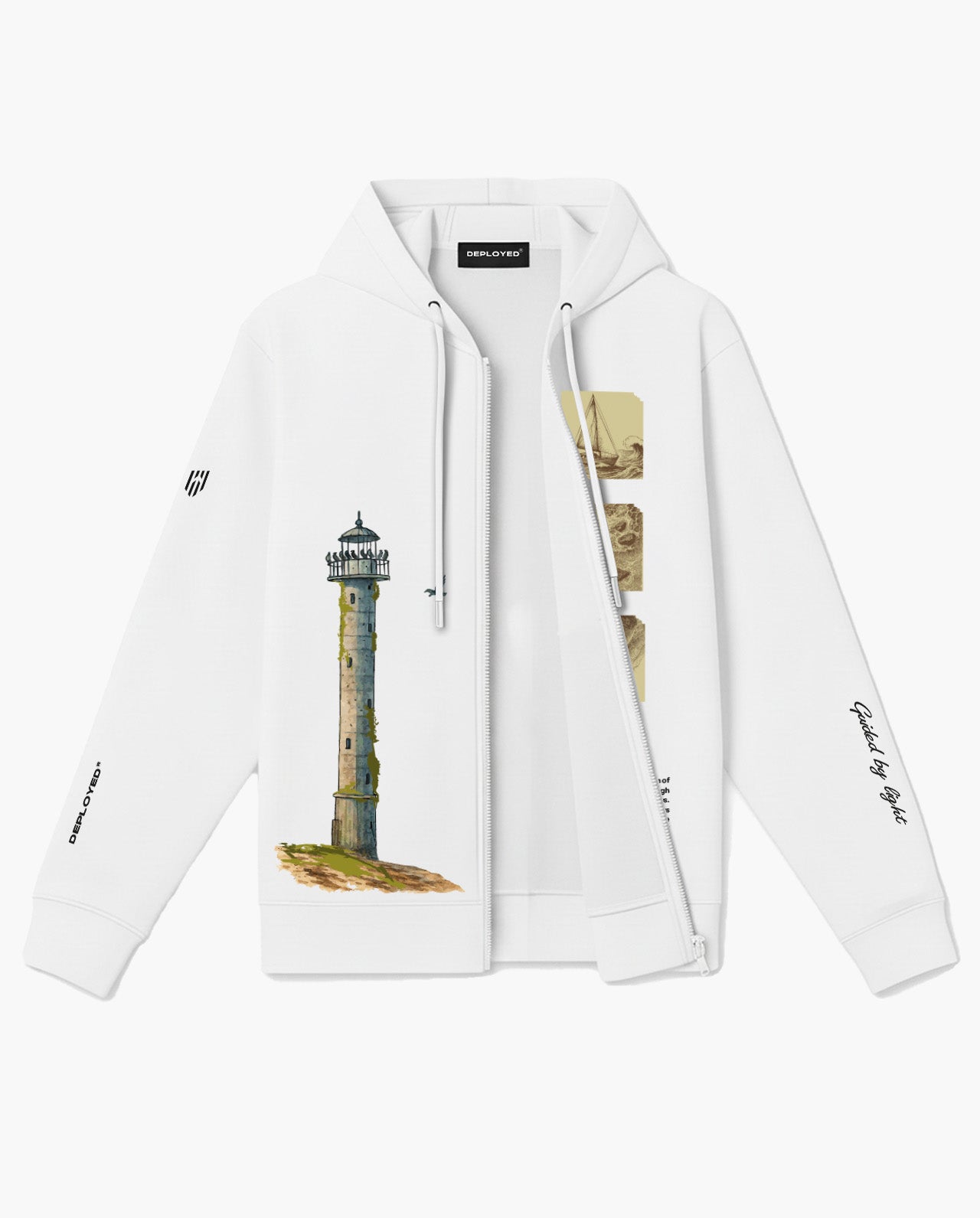 Guided By Light Zipper Hoodie