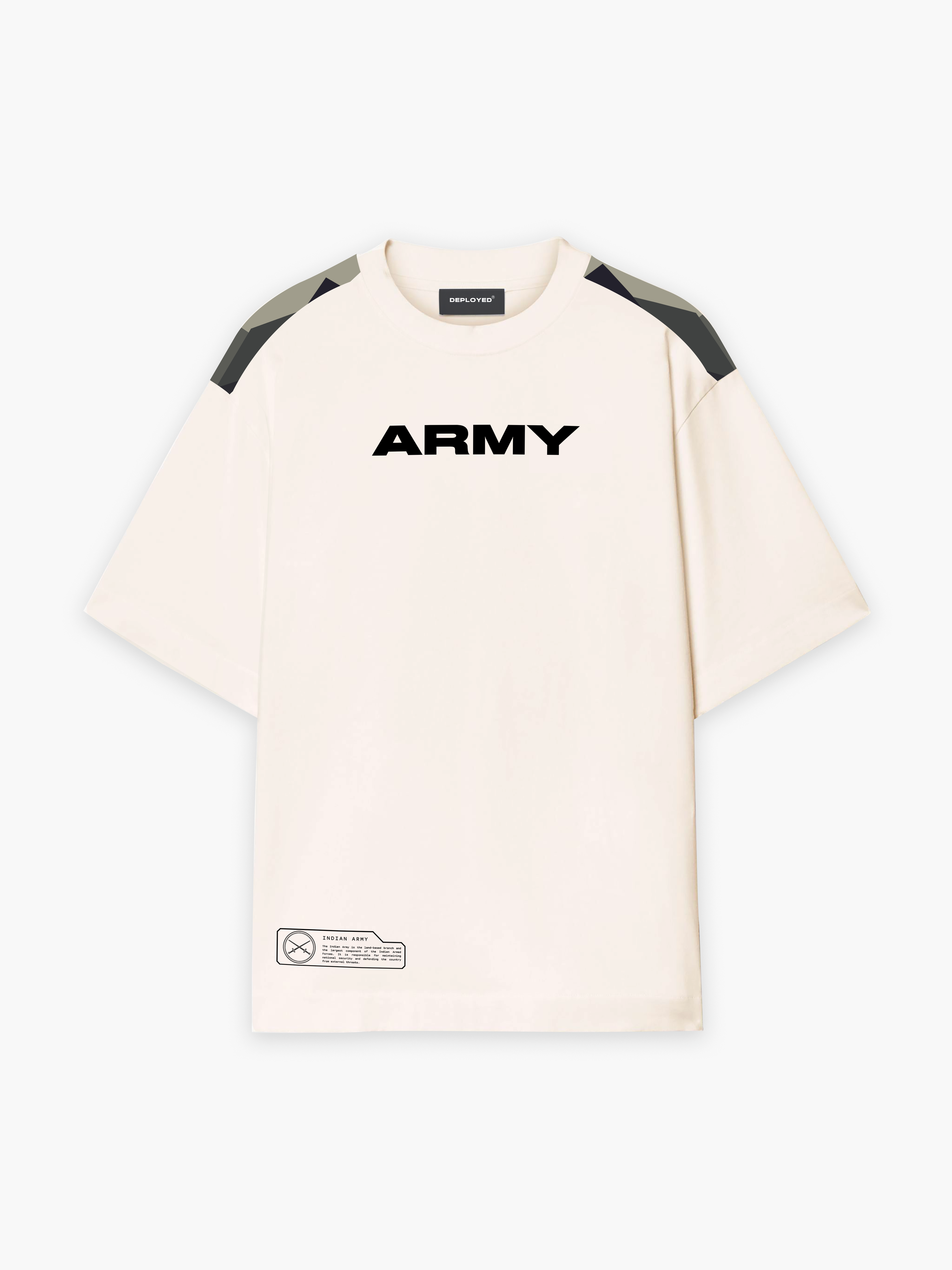 Army Pride Camo Oversized T-Shirt  - CS