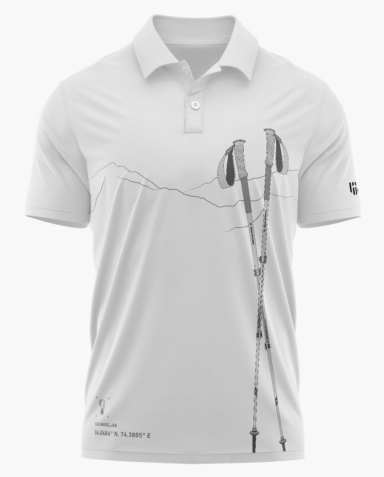 Gulmarg Skiing Polo T-shirt  - CS