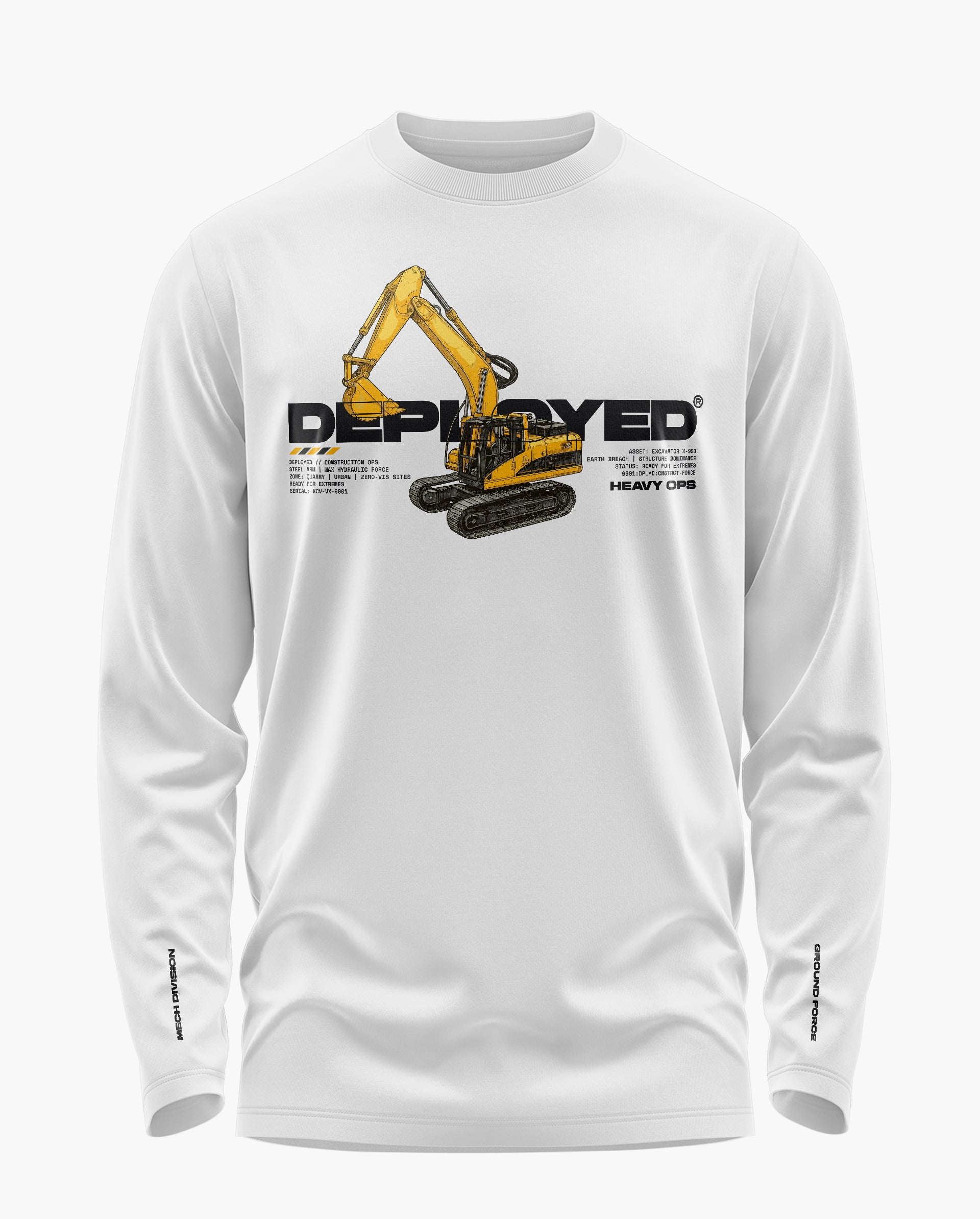 Mech Division Signature Luxesoft Cotton Full Sleeve T-Shirt