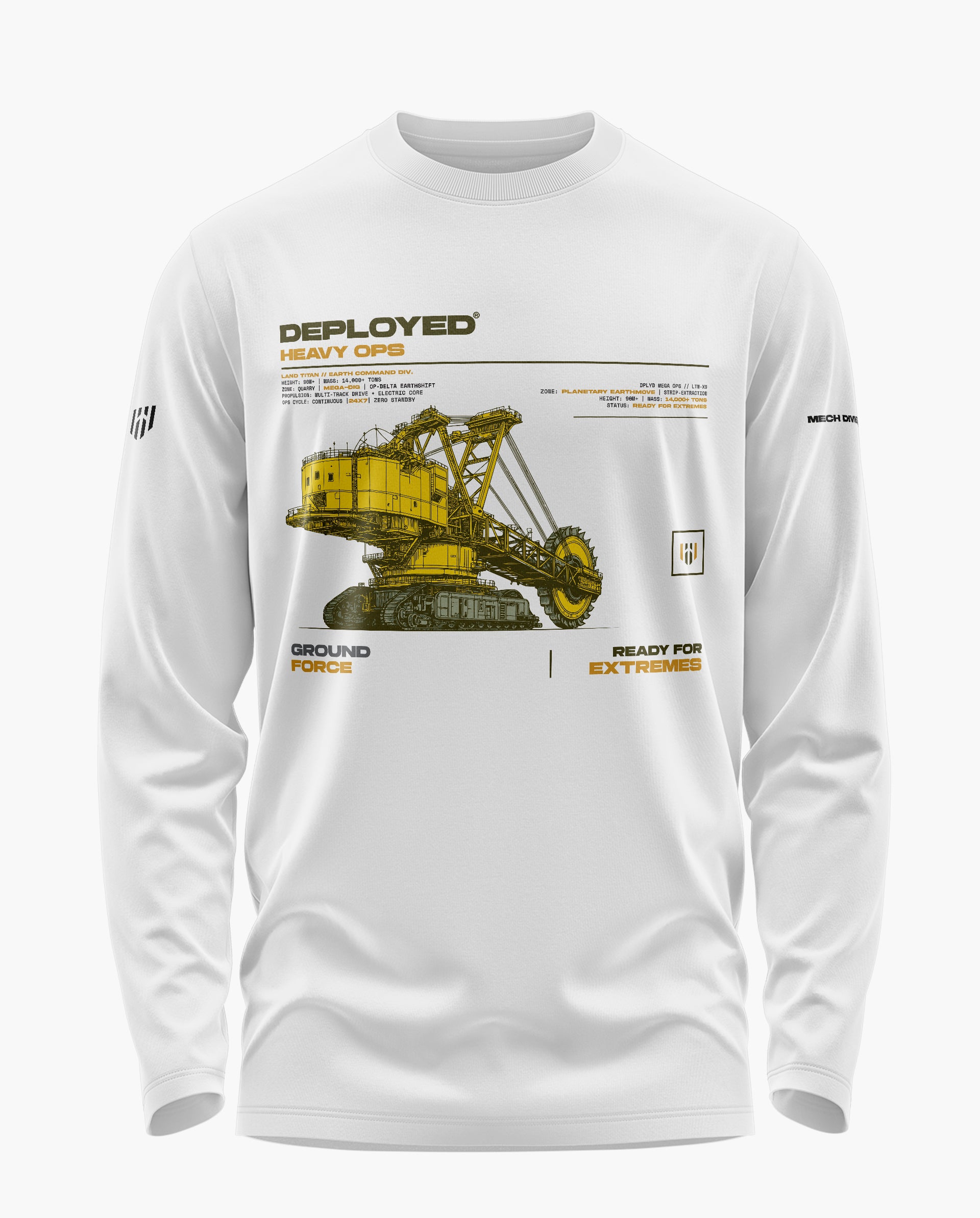 Land Titan Deployed Signature Luxesoft Cotton Full Sleeve T-Shirt