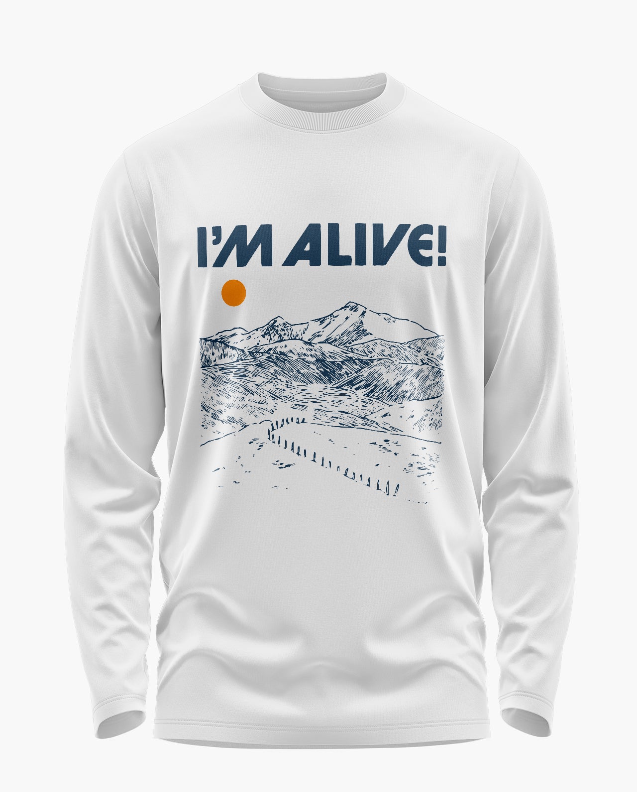 I'm Alive Signature Luxesoft Cotton Full Sleeve T-Shirt
