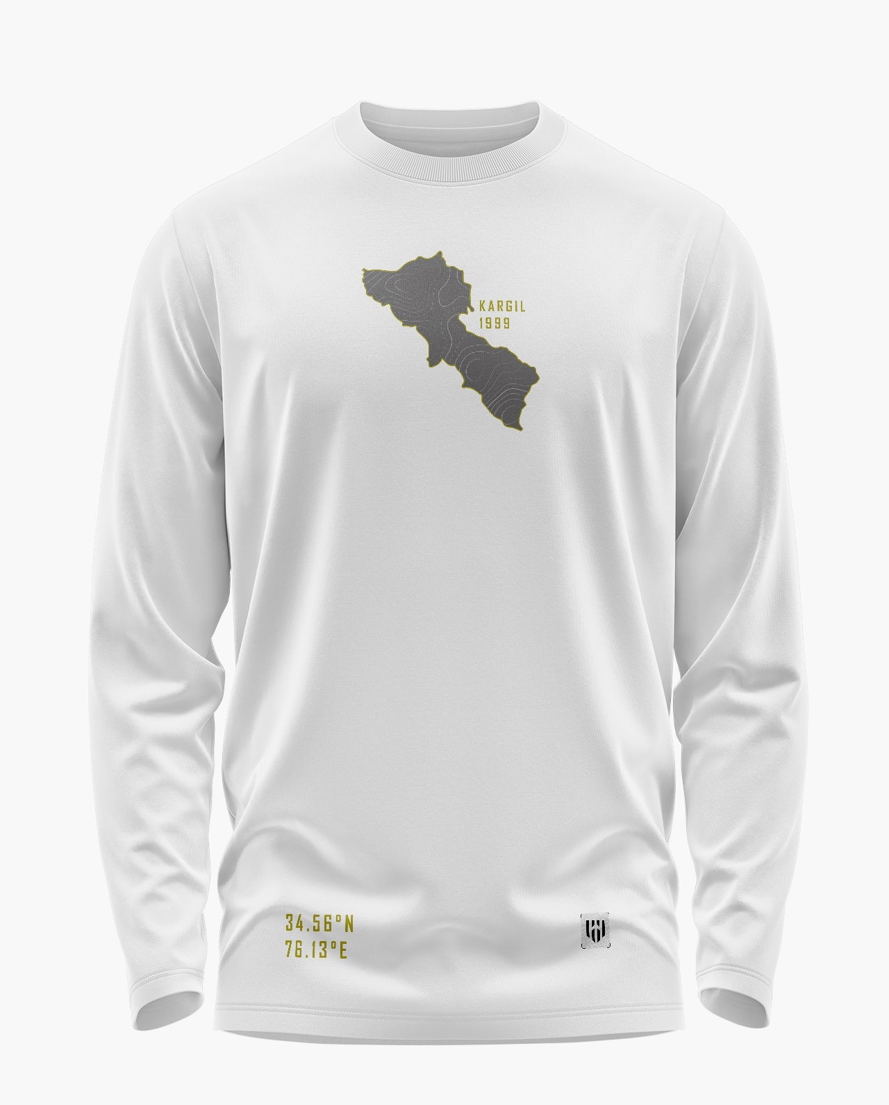 Map Of Valor Kargil Edition Signature Luxesoft Cotton Full Sleeve T-Shirt  - CS