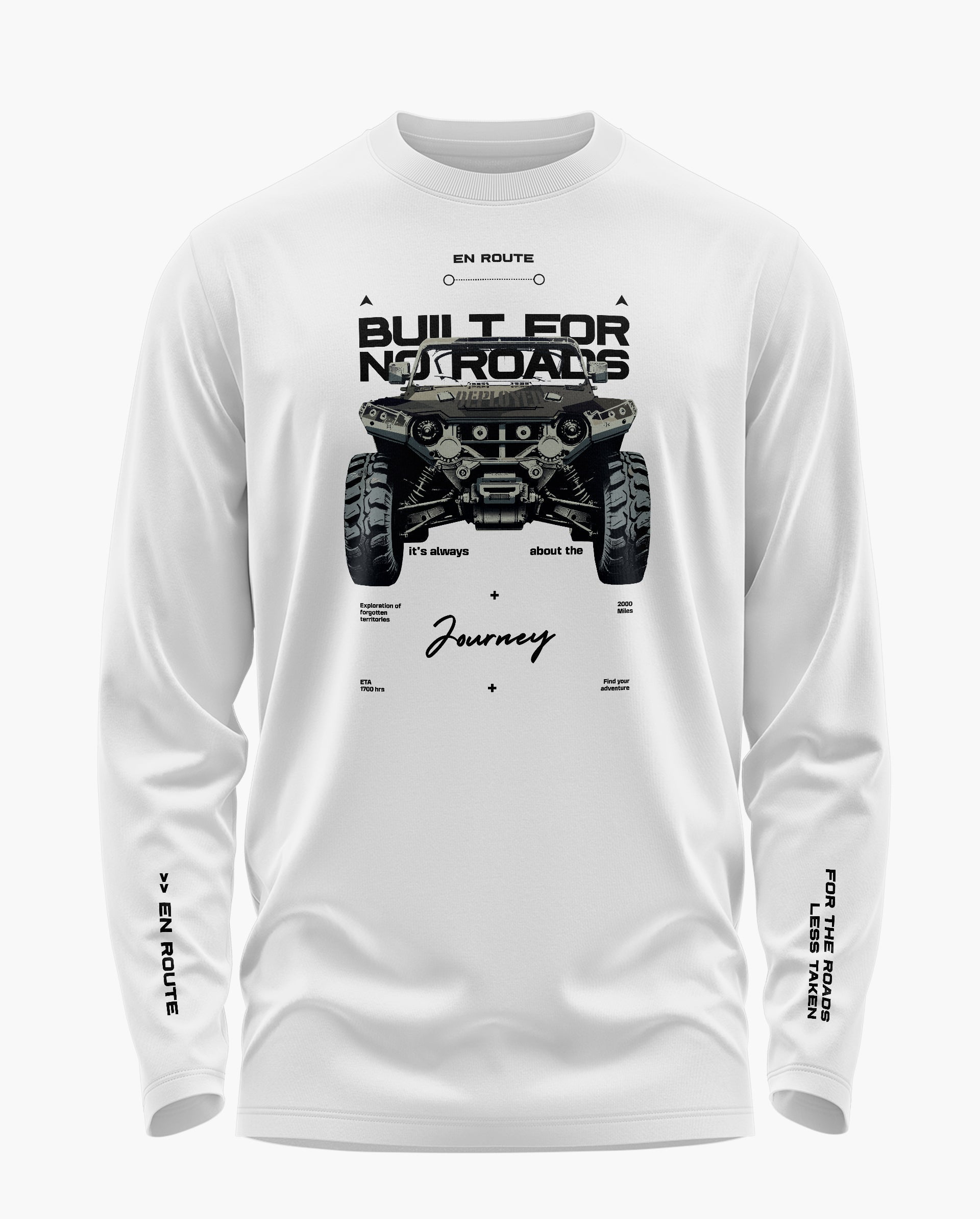 No Roads Signature Luxesoft Cotton Full Sleeve T-Shirt  - CS