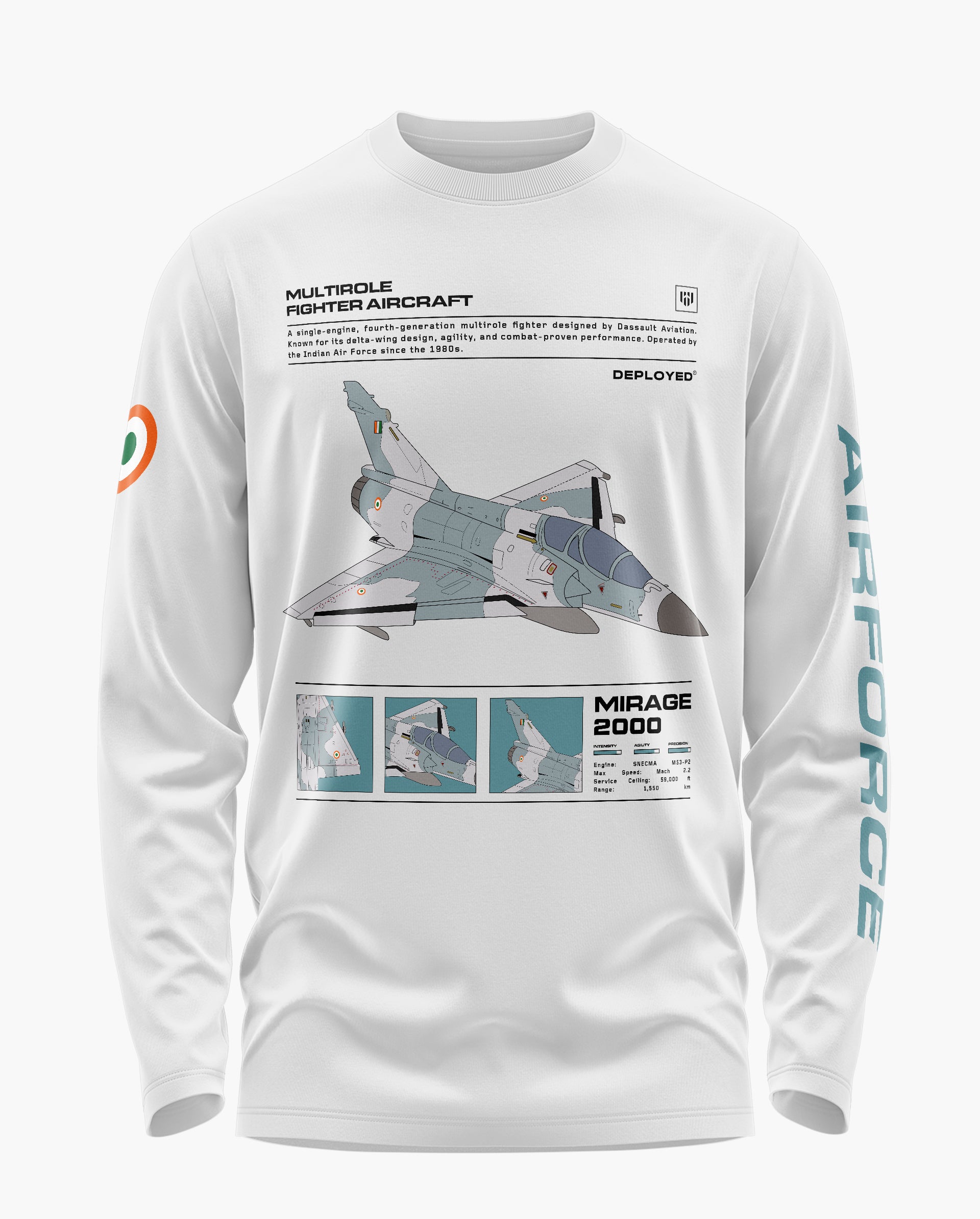 Mirage 2000 Signature Luxesoft Cotton Full Sleeve T-Shirt