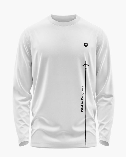 Pilot In Progress Signature Luxesoft Cotton Full Sleeve T-Shirt