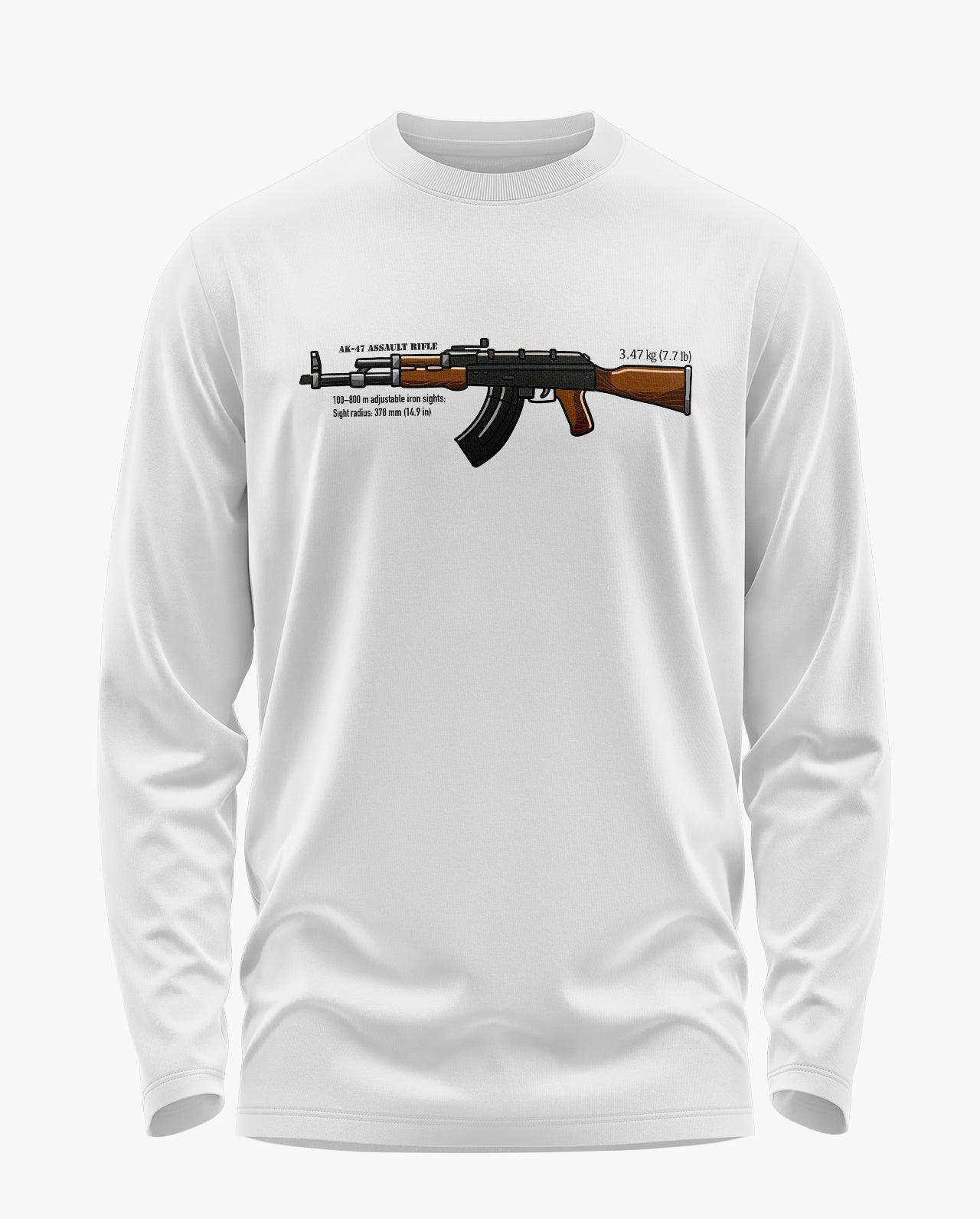 Ak-47 Army Signature Luxesoft Cotton Full Sleeve T-Shirt - CS