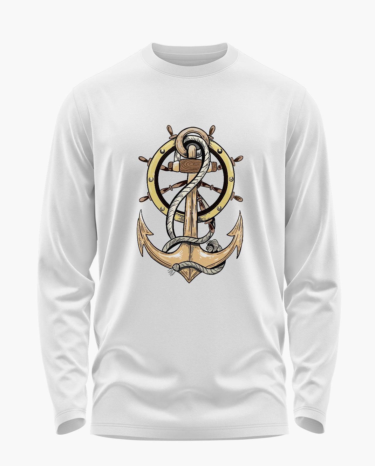 [CS] Roped Anchor Signature Luxesoft Cotton Full Sleeve T-Shirt