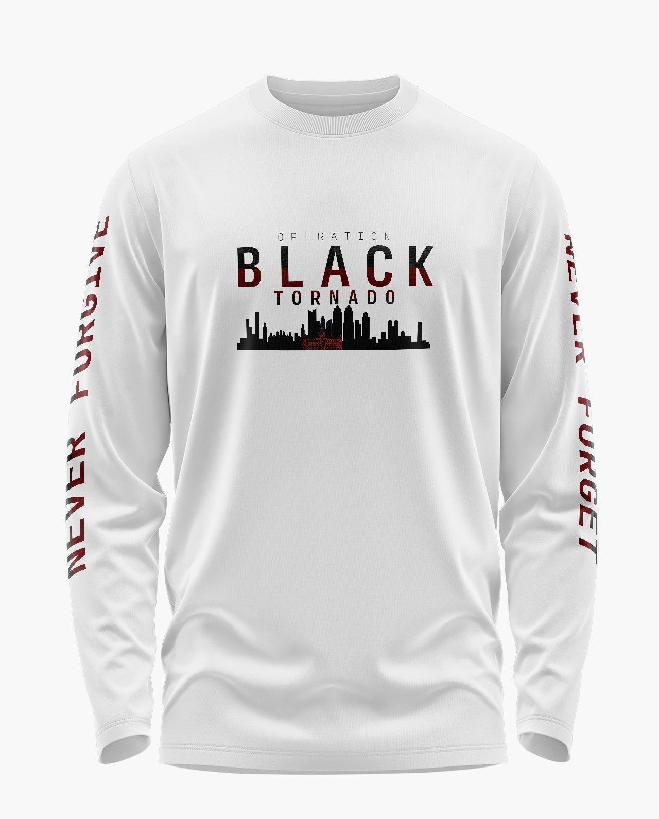 Black Tornado Rememberance Signature Luxesoft Cotton Full Sleeve T-Shirt - CS