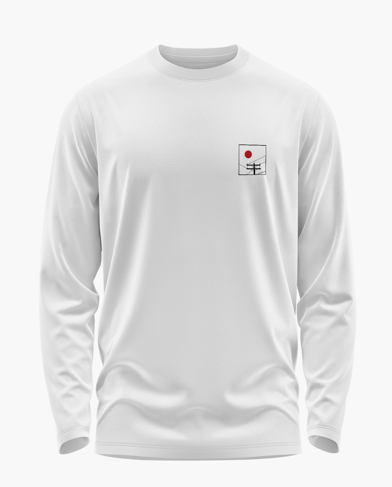 Crimson Horizon Signature Luxesoft Cotton Full Sleeve T-Shirt