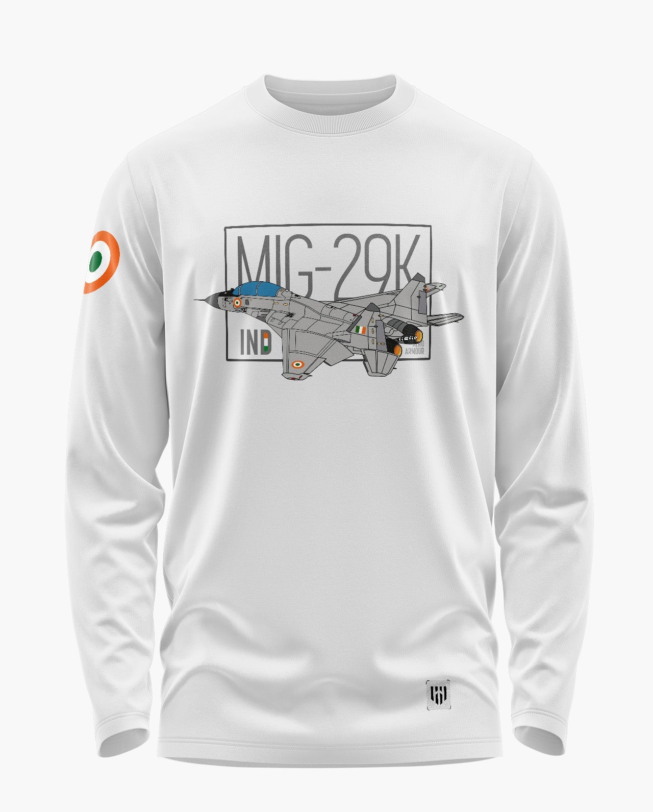 Mig-29K Indian Navy Signature Luxesoft Cotton Full Sleeve T-Shirt  - CS