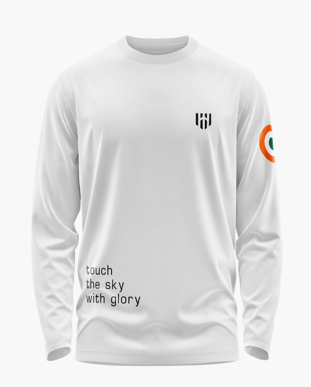 Iaf Touch The Sky With Glory Signature Luxesoft Cotton Full Sleeve T-Shirt - CS