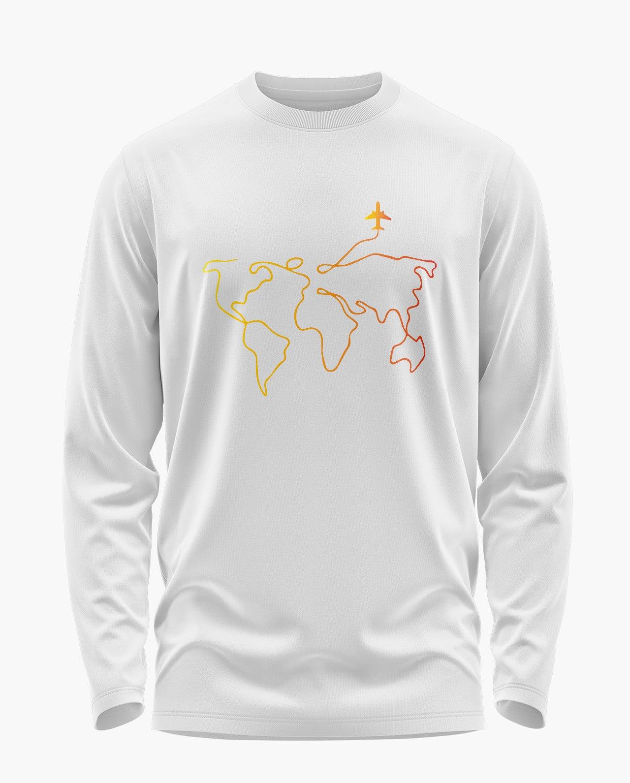 [CS] Travelling Around The Earth Signature Luxesoft Cotton Full Sleeve T-Shirt