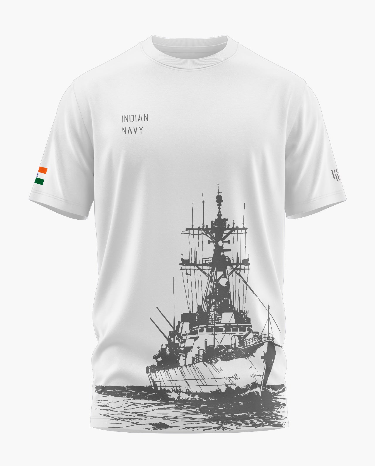 INDIAN NAVY VINTAGE Signature LuxeSoft Cotton T-Shirt  - CS