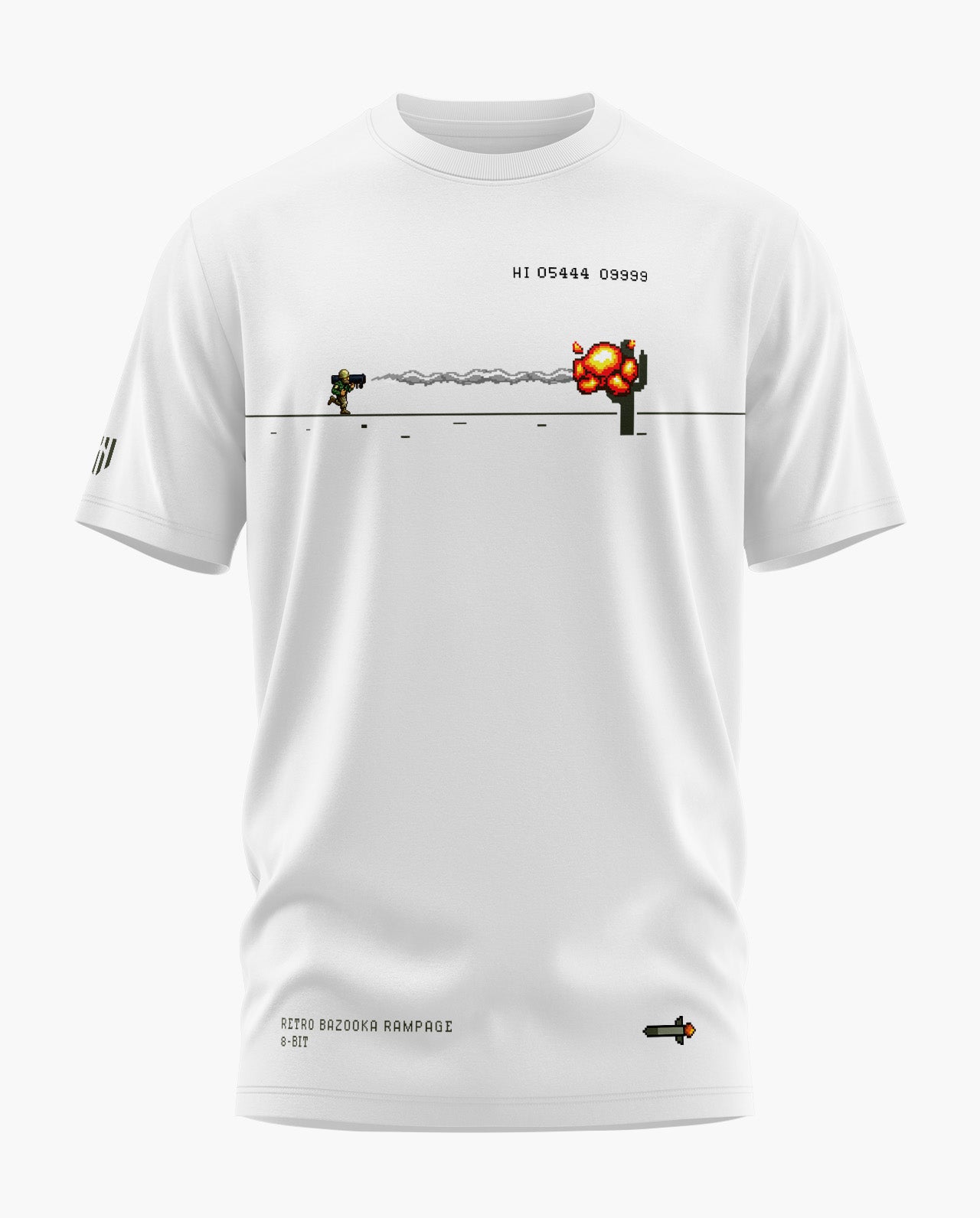 RETRO BAZOOKA RAMPAGE 8-BIT Signature LuxeSoft Cotton T-Shirt