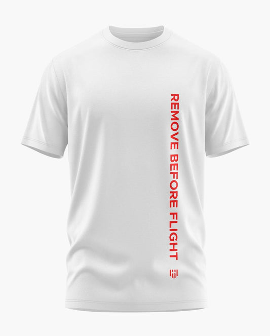 Remove Before Flight Signature LuxeSoft Cotton T-Shirt