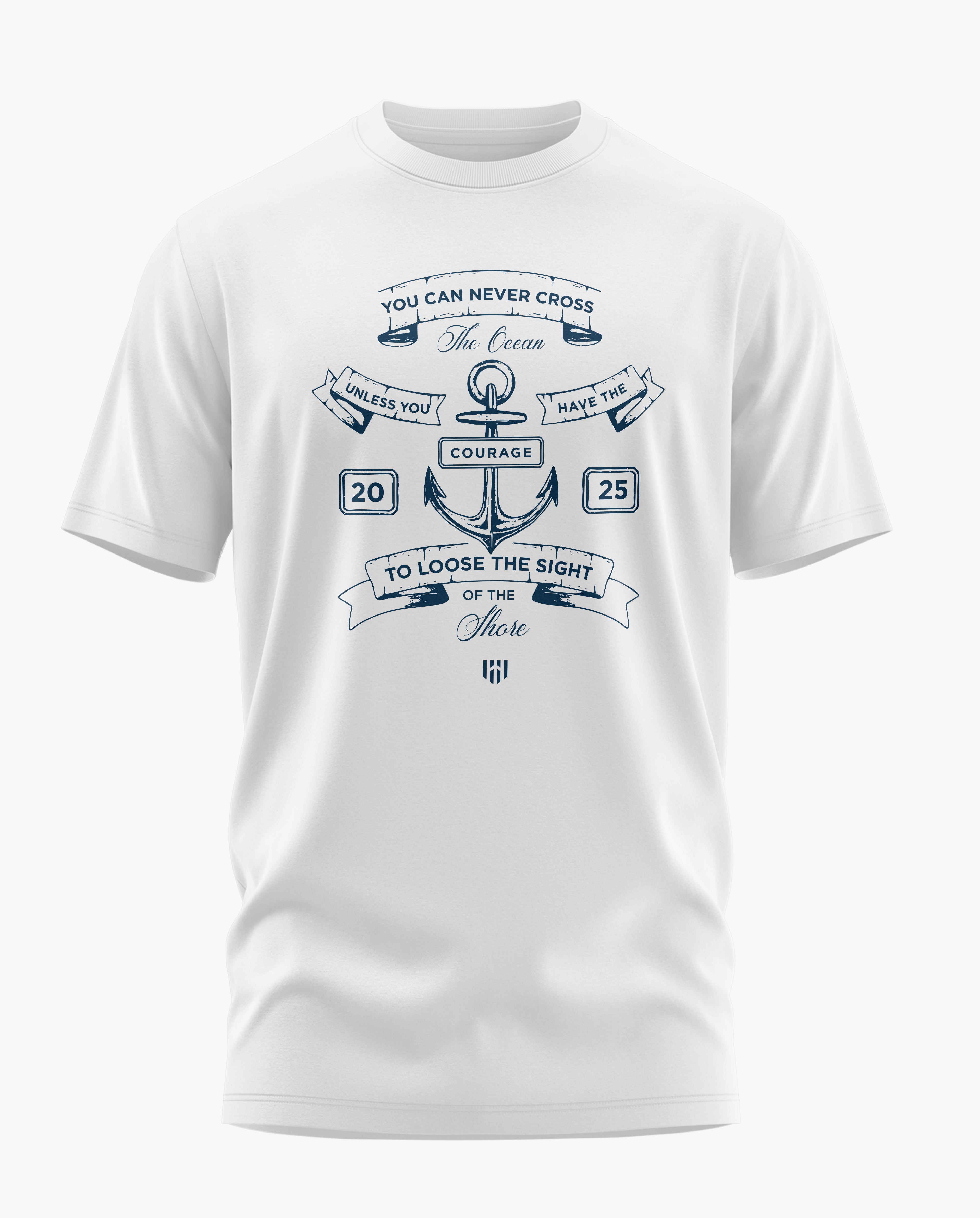Nautical Quote Signature LuxeSoft Cotton T-Shirt