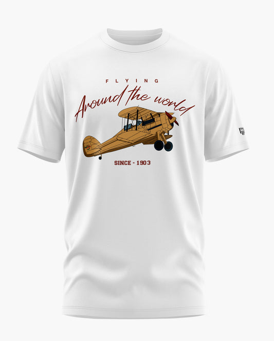 Flying Around the World Signature LuxeSoft Cotton T-Shirt