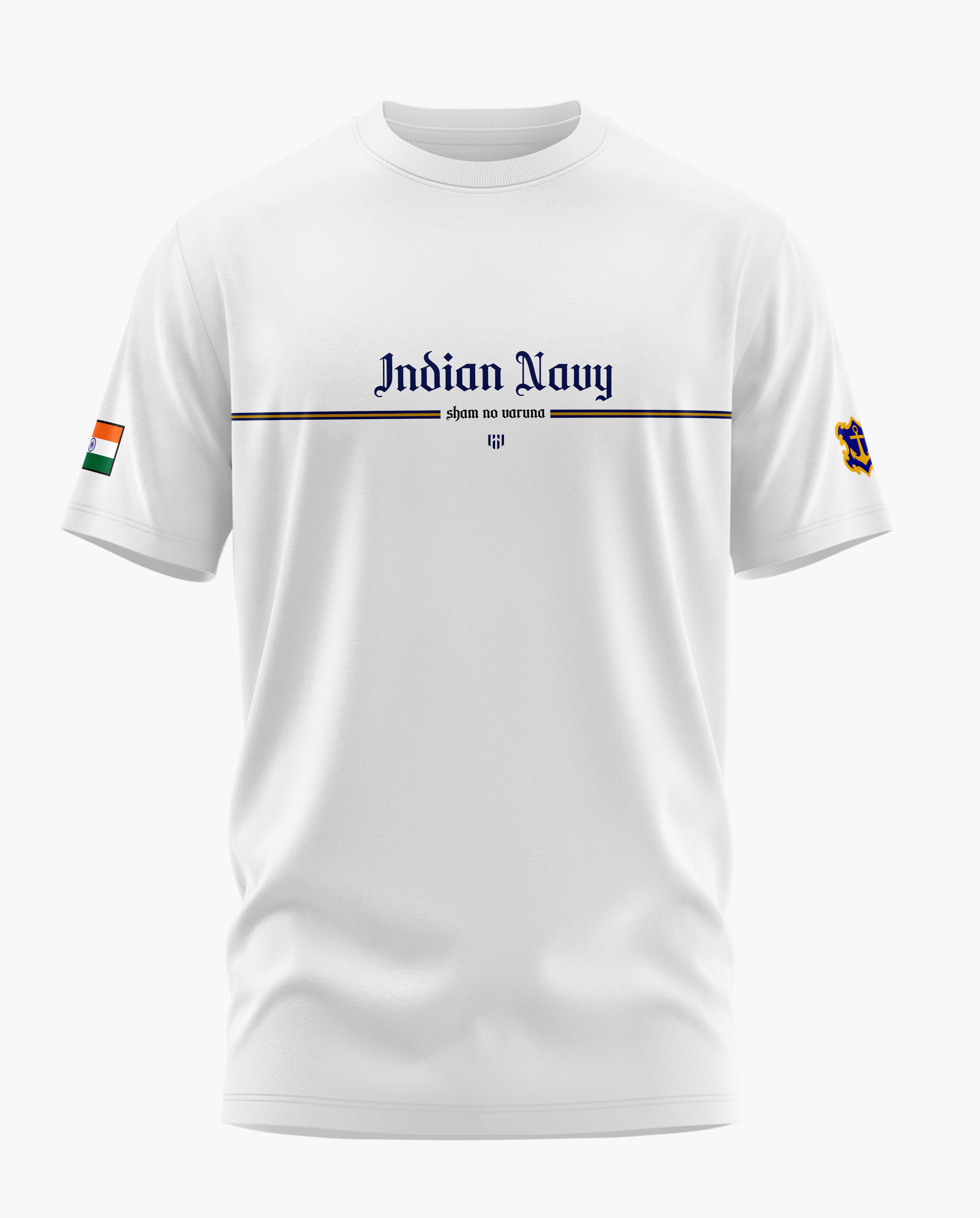 Vintage Indian Navy Signature LuxeSoft Cotton T-Shirt