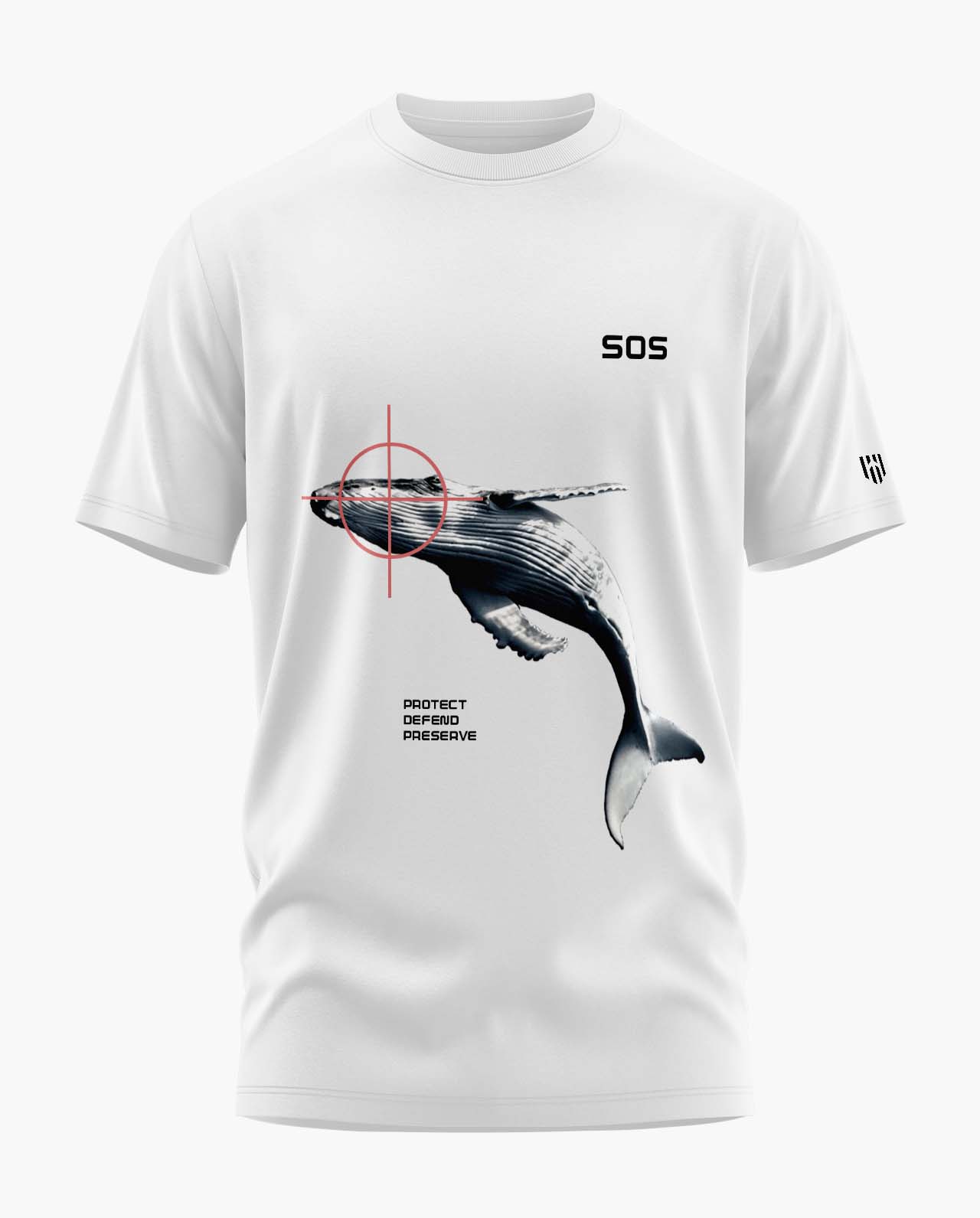 WHALE CRY SOS Signature LuxeSoft Cotton T-Shirt