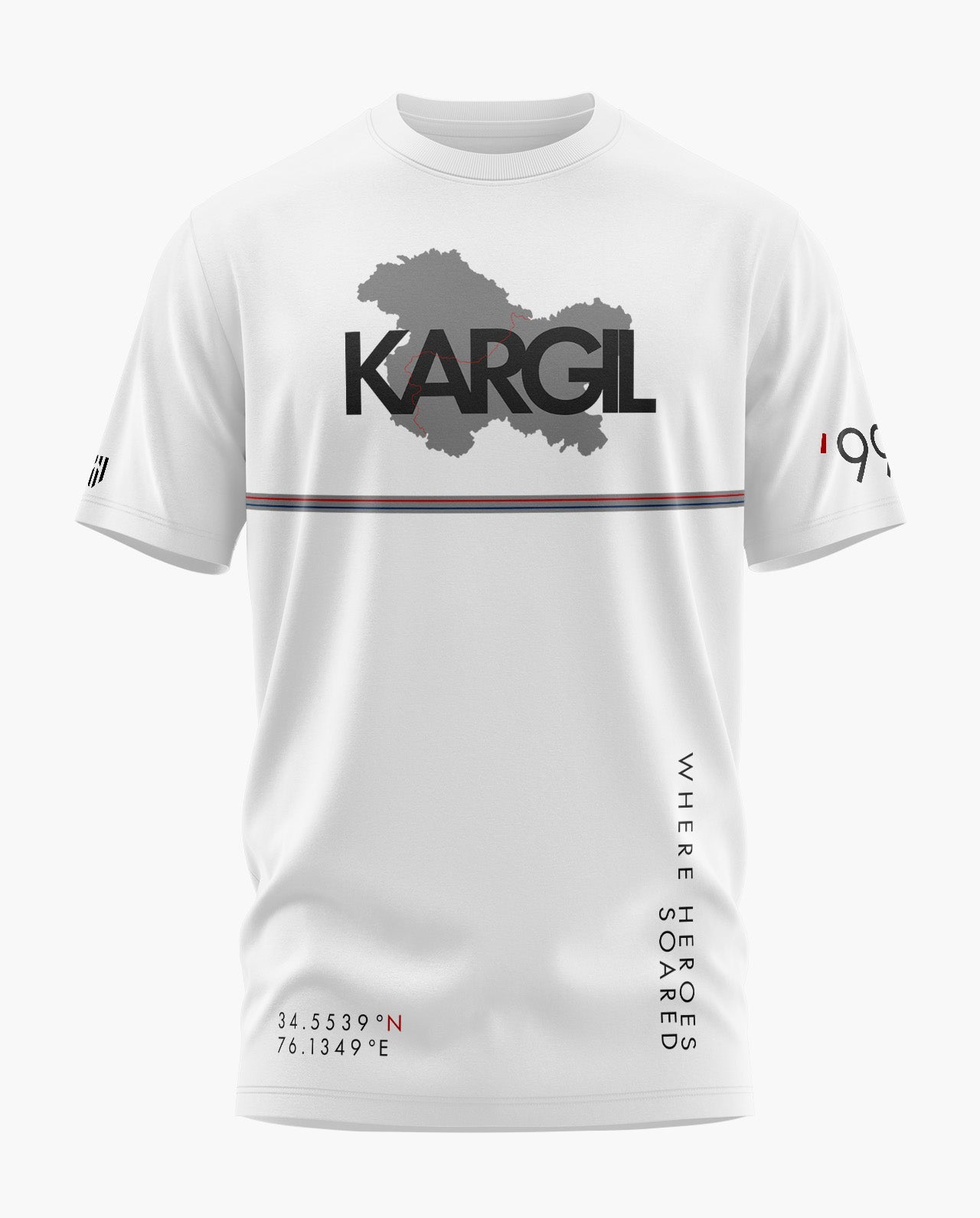 KARGIL VIJAY STRIPE Signature LuxeSoft Cotton T-Shirt  - CS