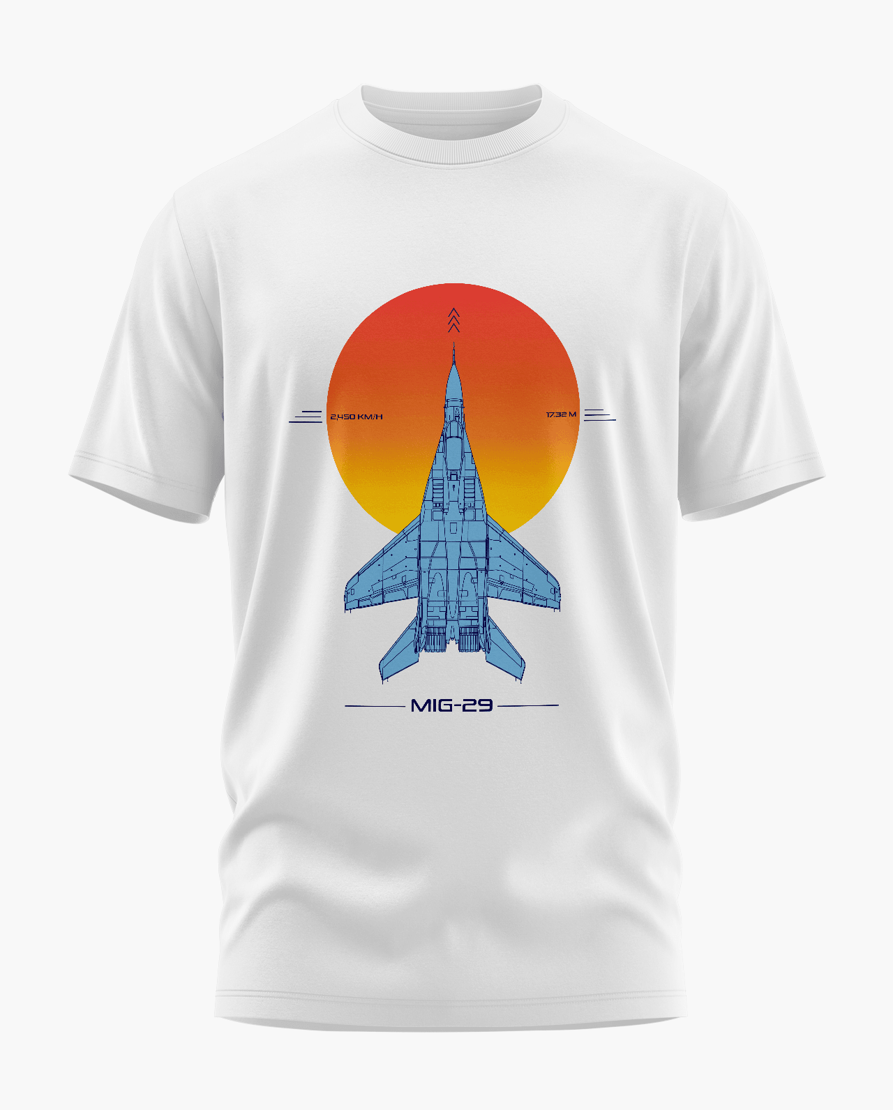 MIG 29 Blueprint T-Shirt - Aero Armour