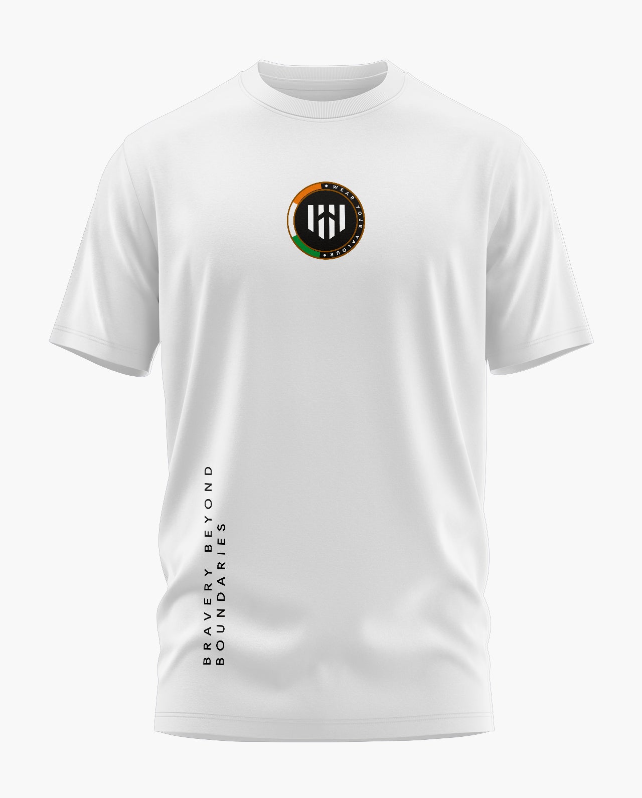 BRAVERY BEYOND BOUNDARIES Signature LuxeSoft Cotton T-Shirt
