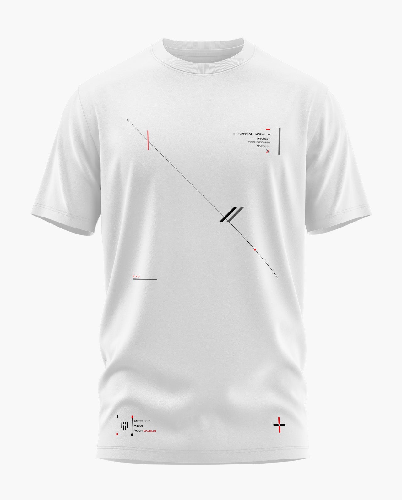 SPECIAL AGENT-DISCREET Signature LuxeSoft Cotton T-Shirt