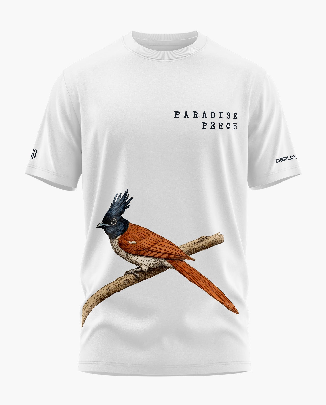 PARADISE PERCH Signature LuxeSoft Cotton T-Shirt - White