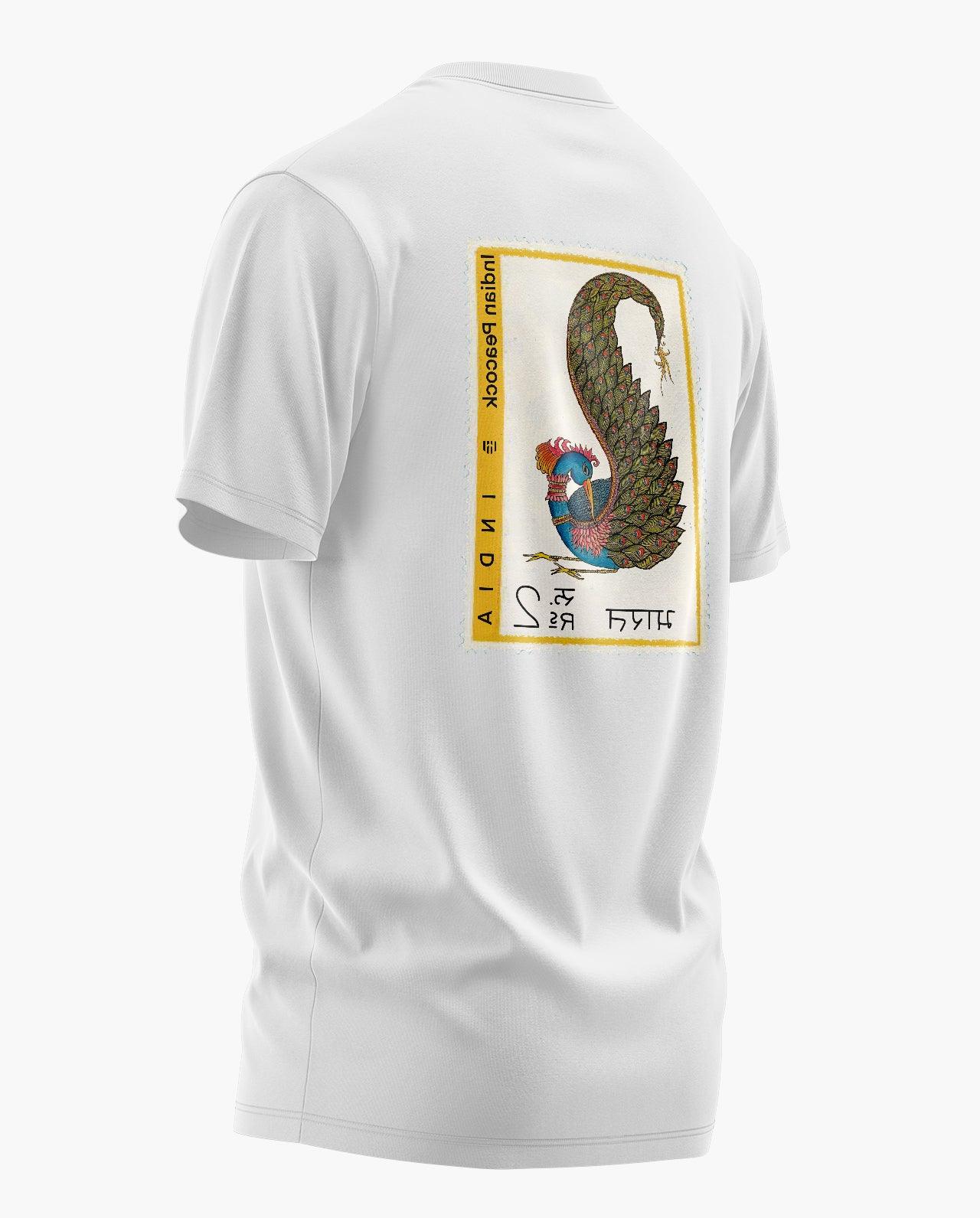 Peacock Postal Stamp T-Shirt - Aero Armour