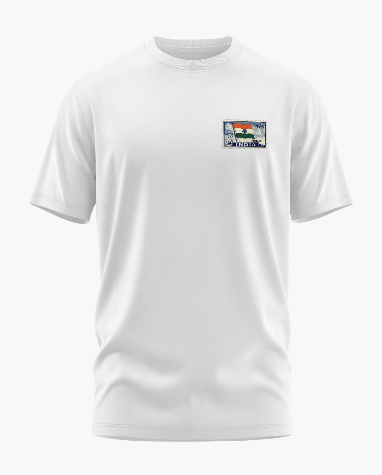 INDIA POSTAL STAMP Signature LuxeSoft Cotton T-Shirt