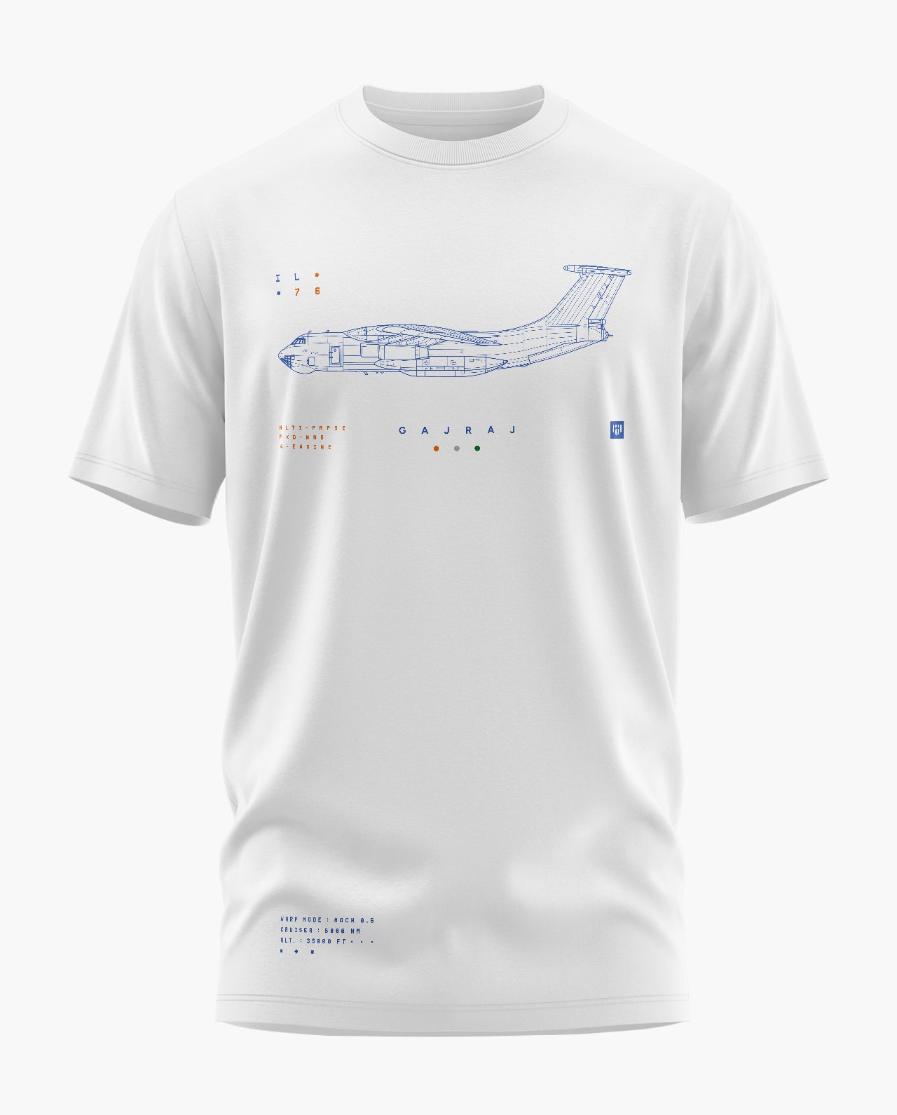 GAJRAJ IL-76 Signature LuxeSoft Cotton T-Shirt