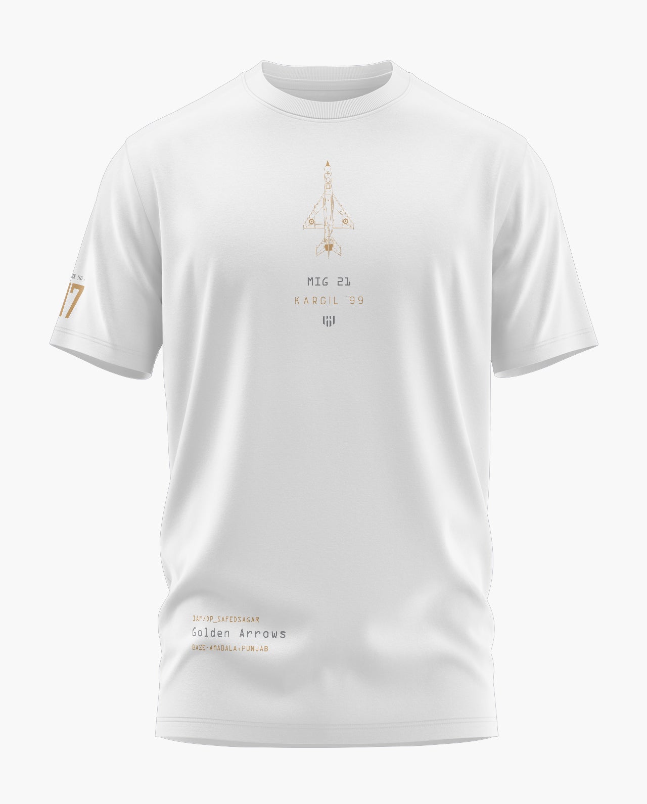 GOLDEN ARROWS KARGIL Signature LuxeSoft Cotton T-Shirt