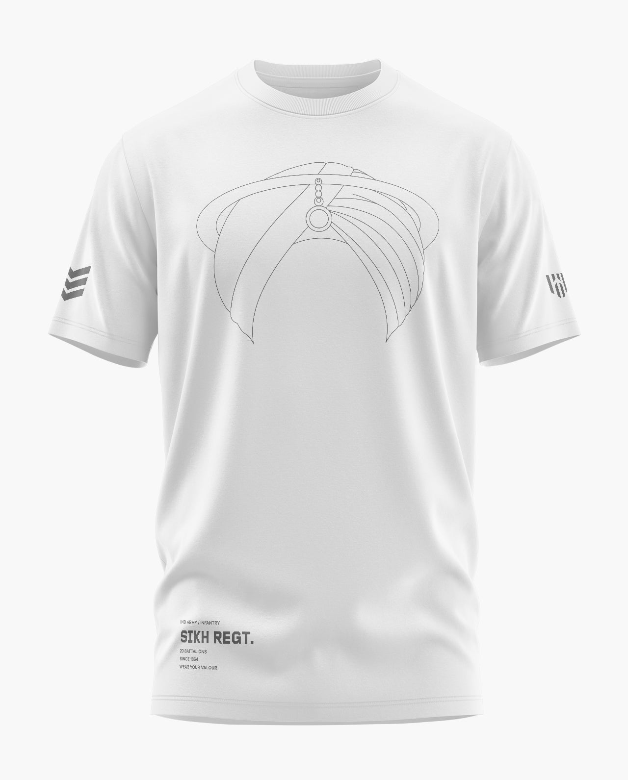 Sikh Regiment Pride Signature LuxeSoft Cotton T-Shirt - CS