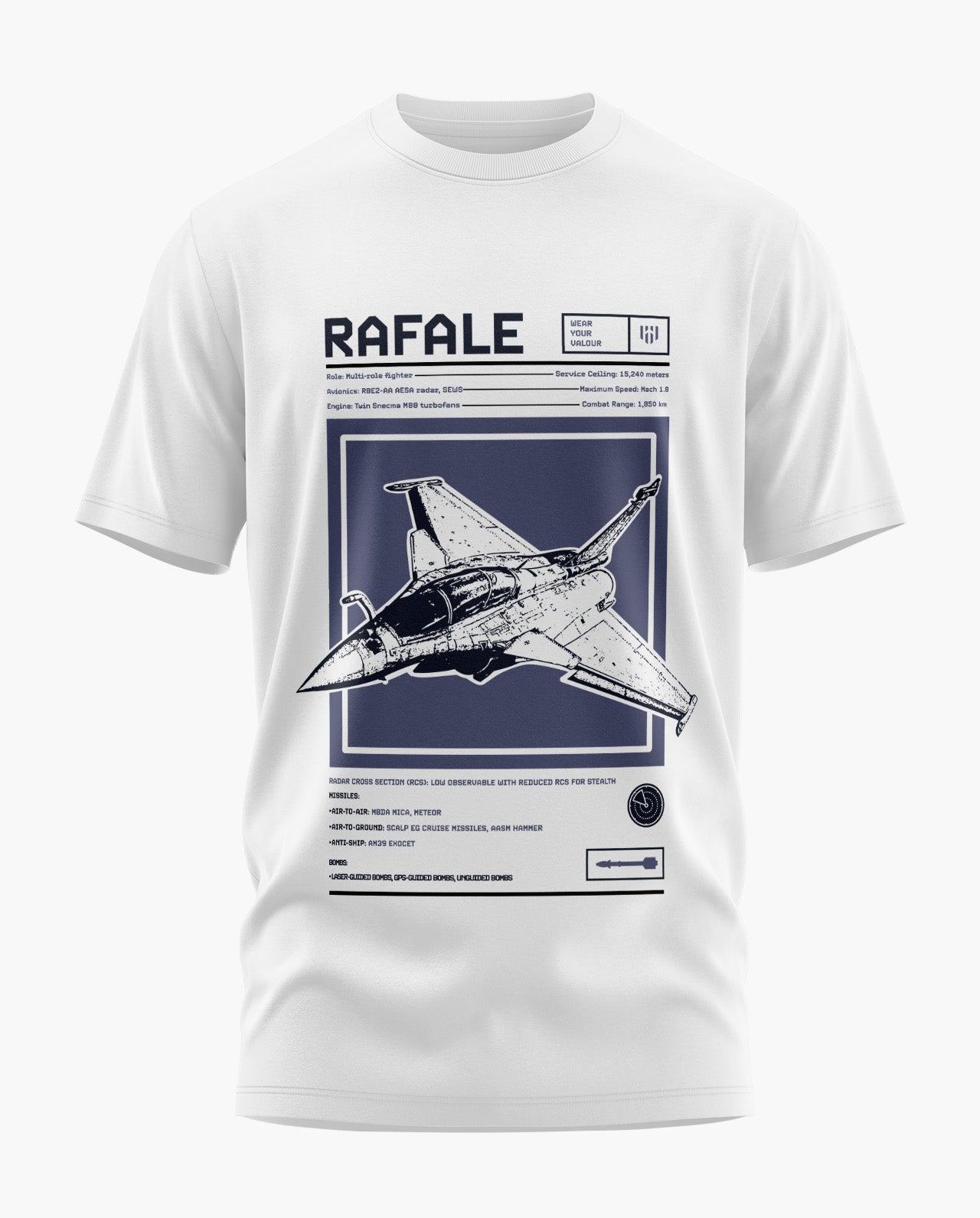 RAFALE SWIFT ACTION Signature LuxeSoft Cotton T-Shirt