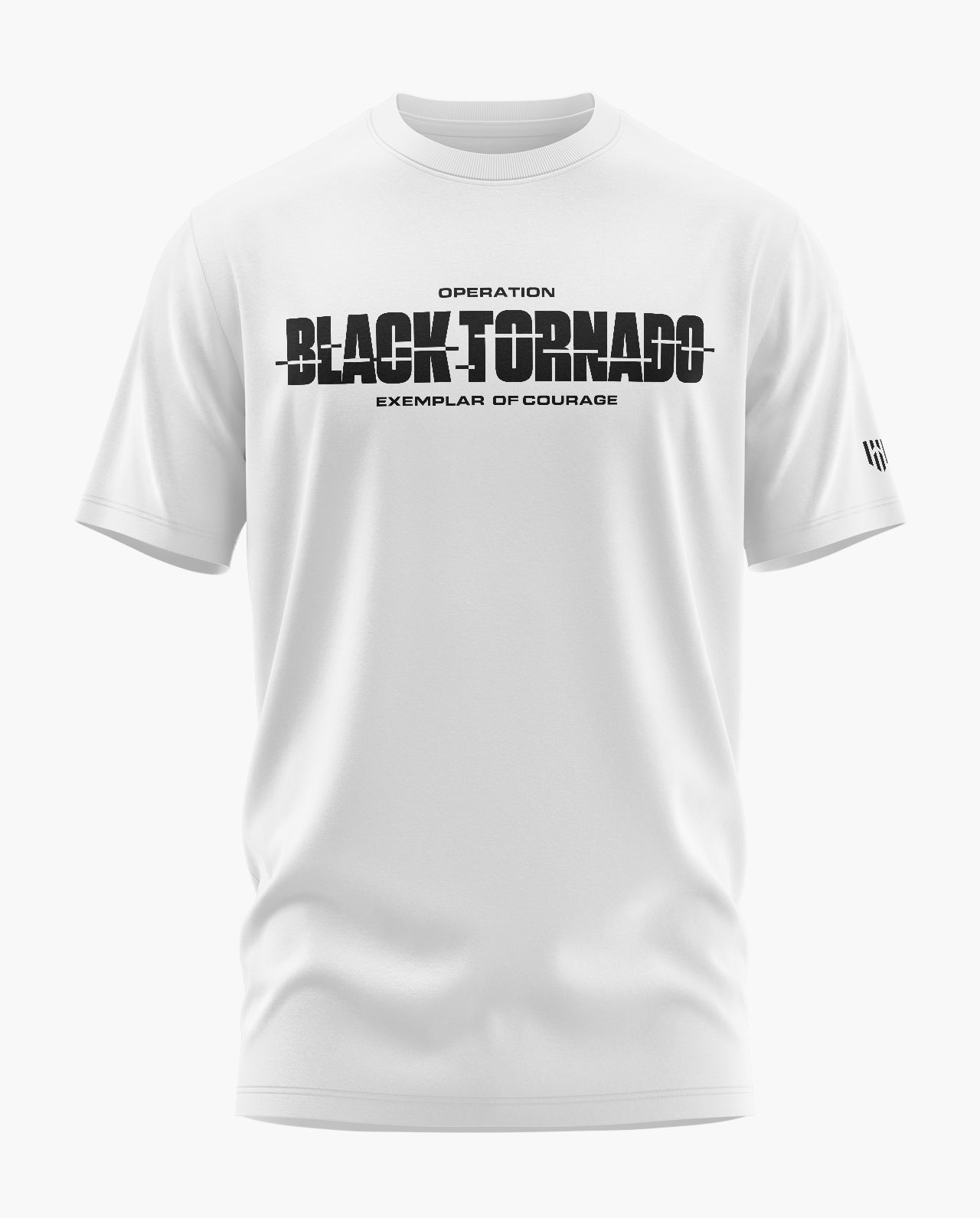 BLACK TORNADO VALOUR Signature LuxeSoft Cotton T-Shirt