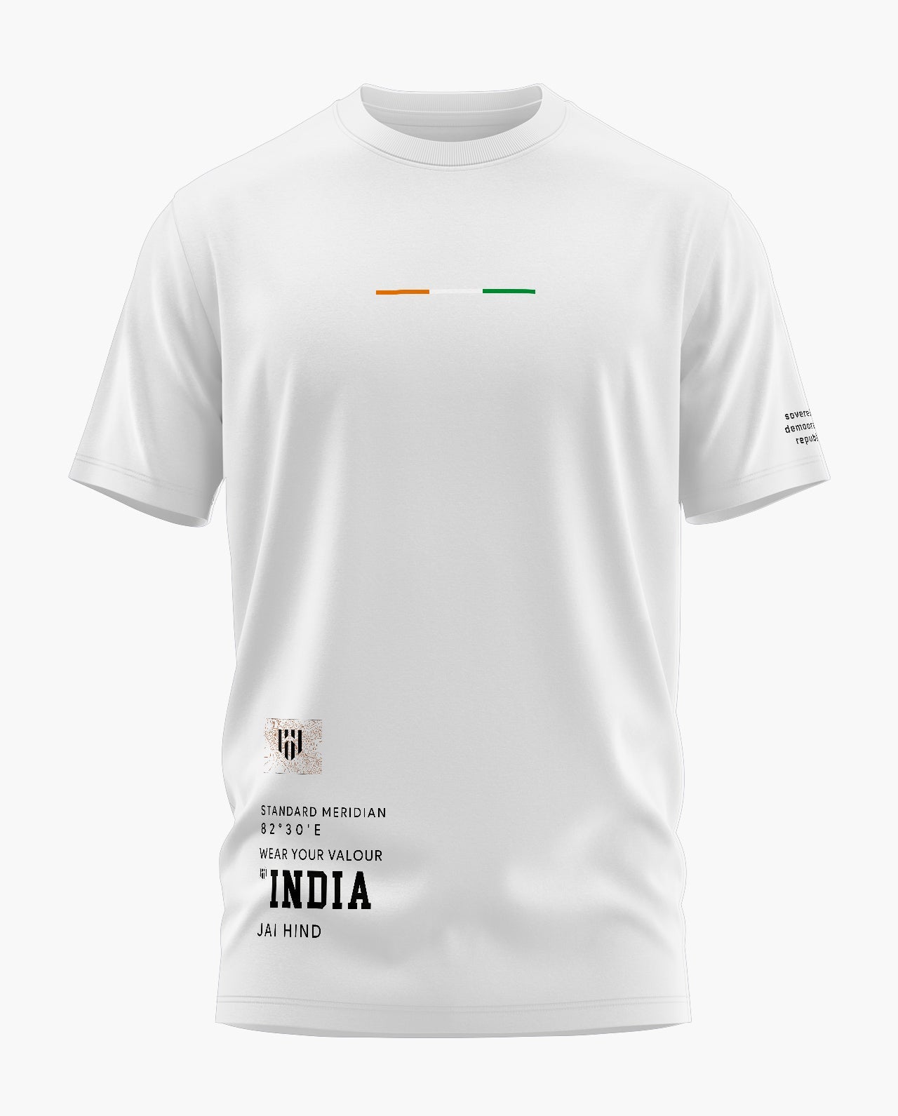 INDIA SOVEREIGN Signature LuxeSoft Cotton T-Shirt  - CS