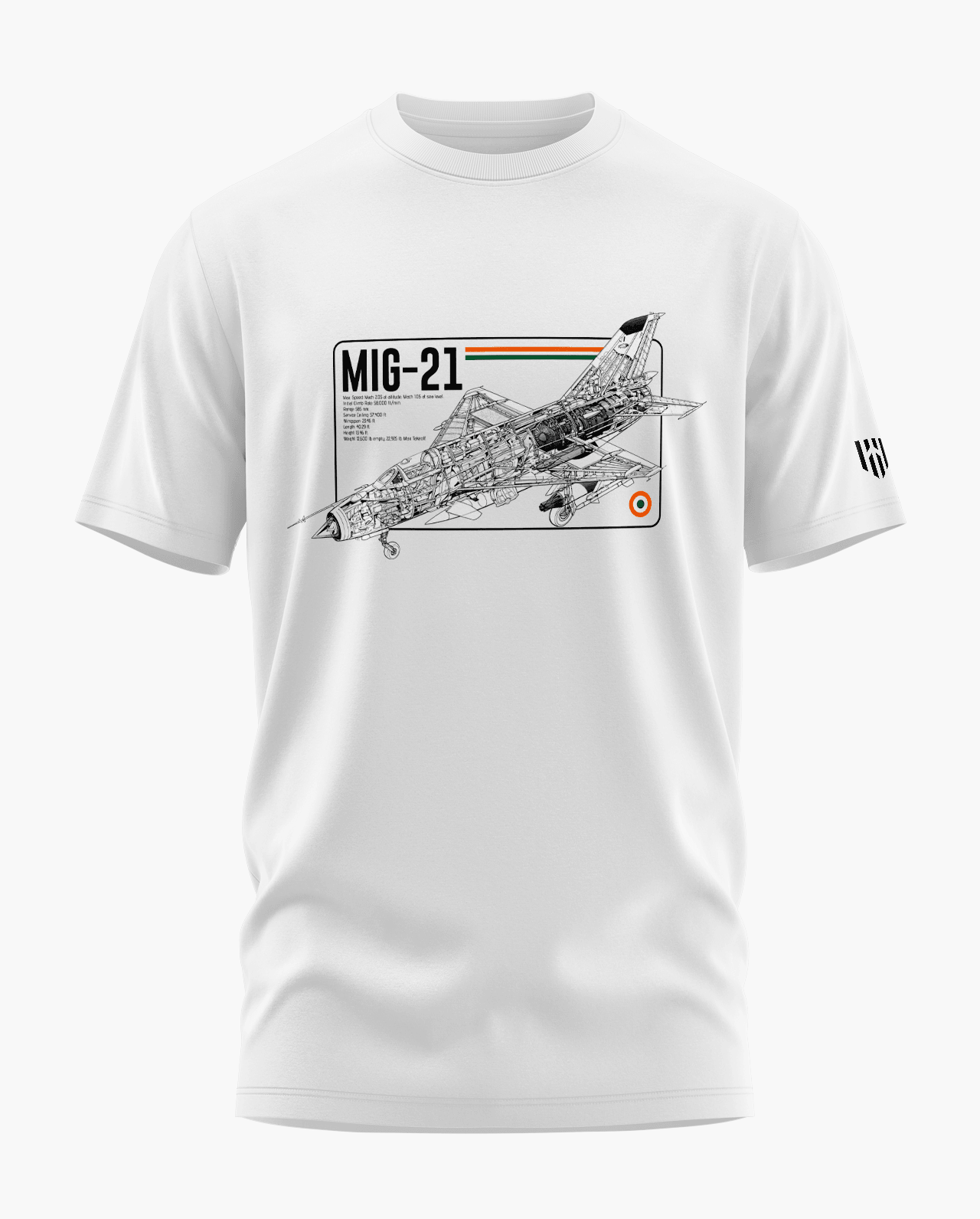 MIG 21 Blueprint T-Shirt - Aero Armour