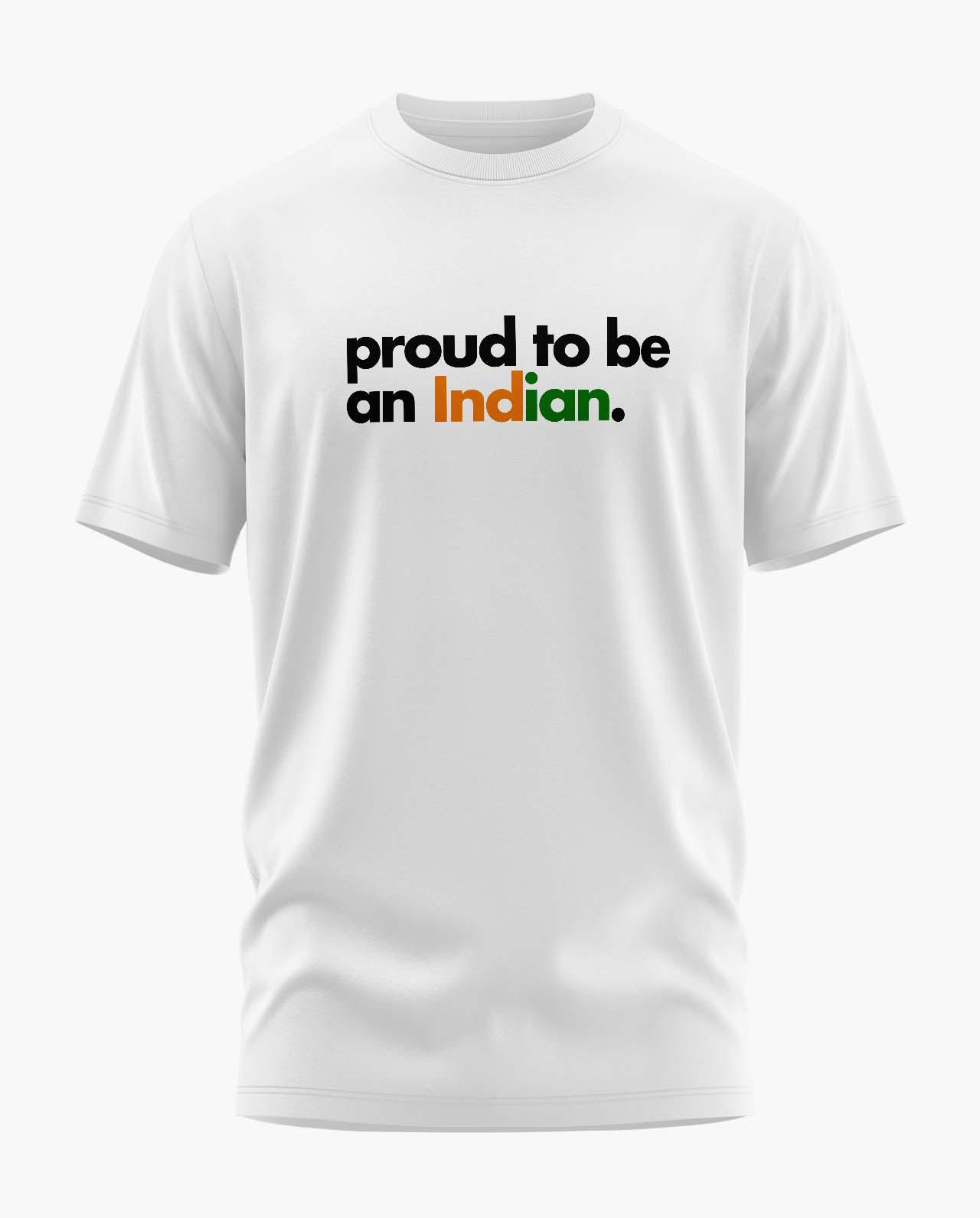 Proud To Be An Indian Quote Signature LuxeSoft Cotton T-Shirt - CS