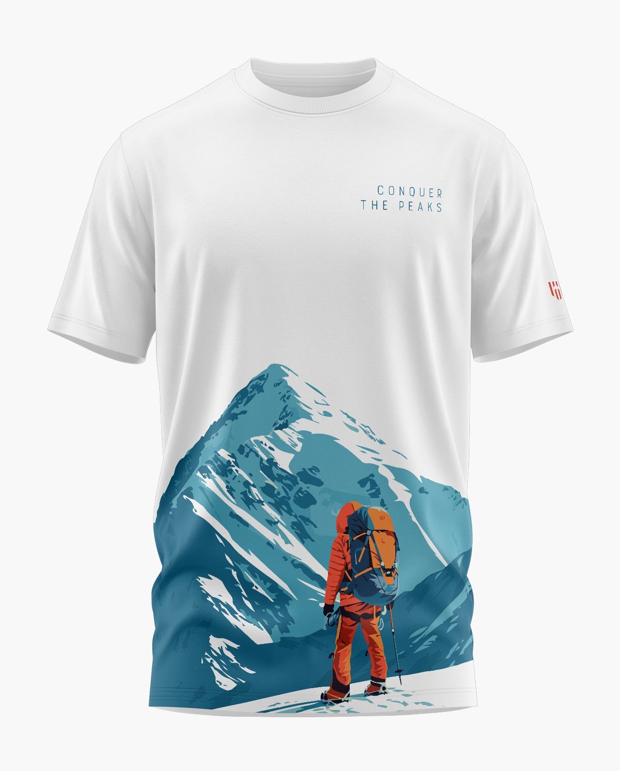 CONQUER THE PEAKS Signature LuxeSoft Cotton T-Shirt  - CS