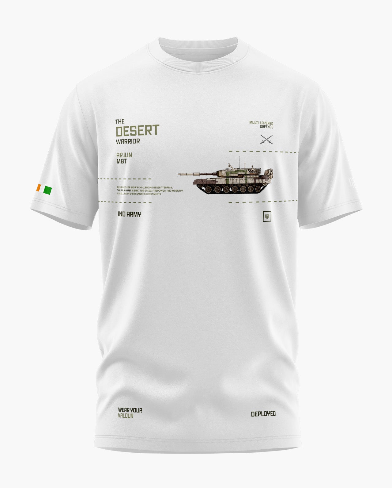 ARJUN MBT-THE DESERT WARRIOR Signature LuxeSoft Cotton T-Shirt
